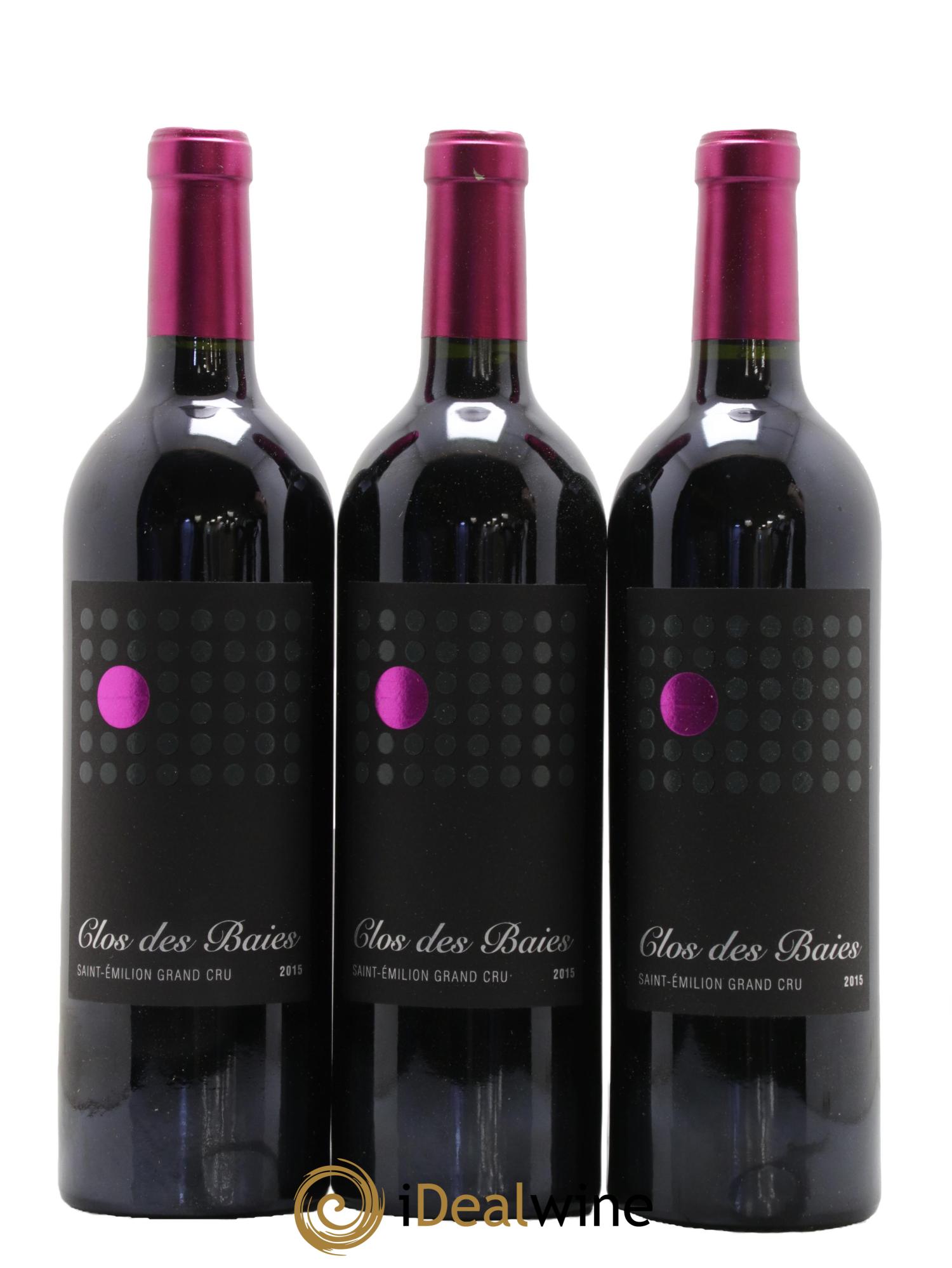 Saint-Émilion Grand Cru Clos Des Baies 2015 - Lot de 3 bouteilles - 0