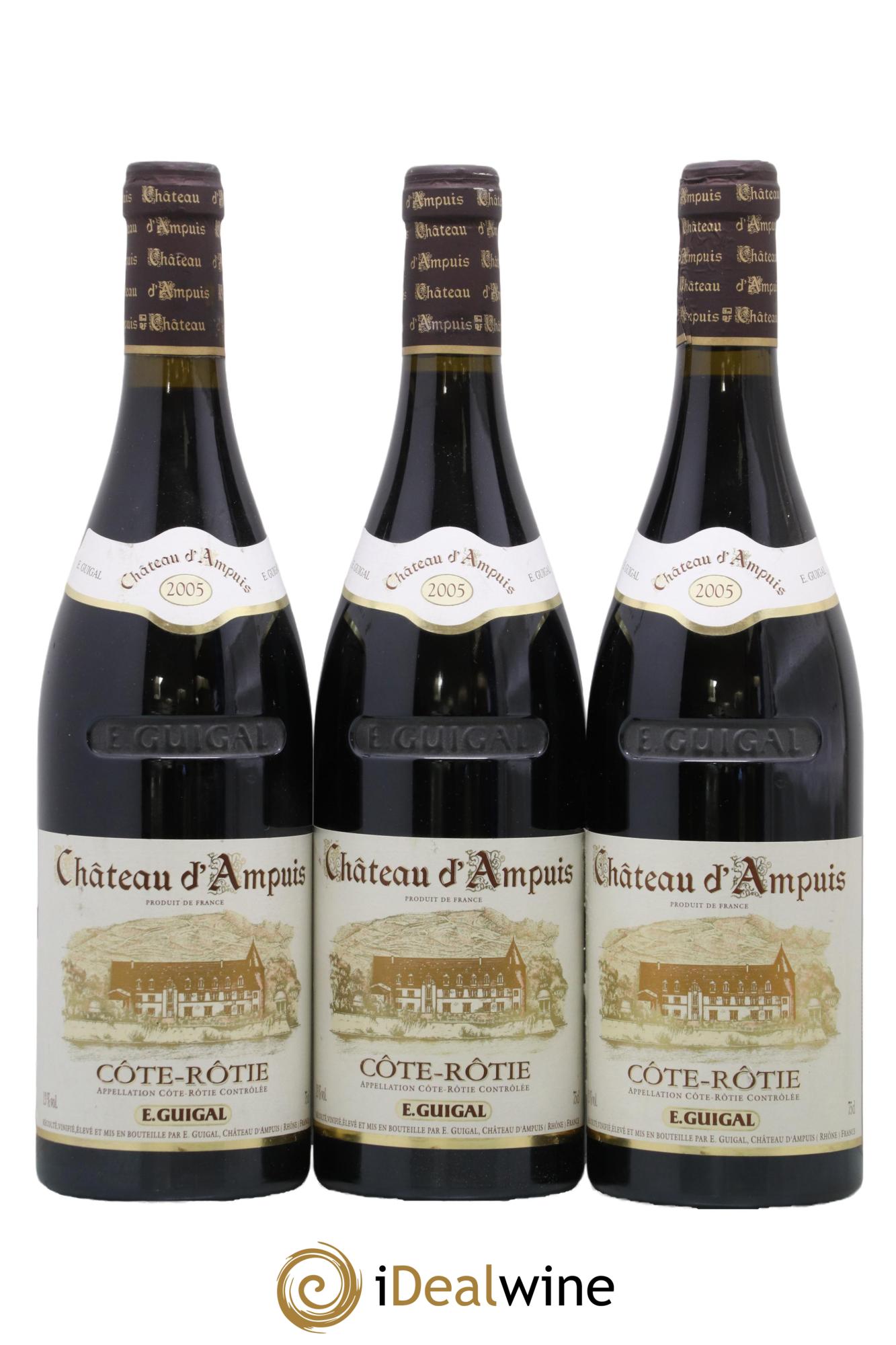 Côte-Rôtie Château d'Ampuis Guigal 2005 - Lot of 3 bottles - 0