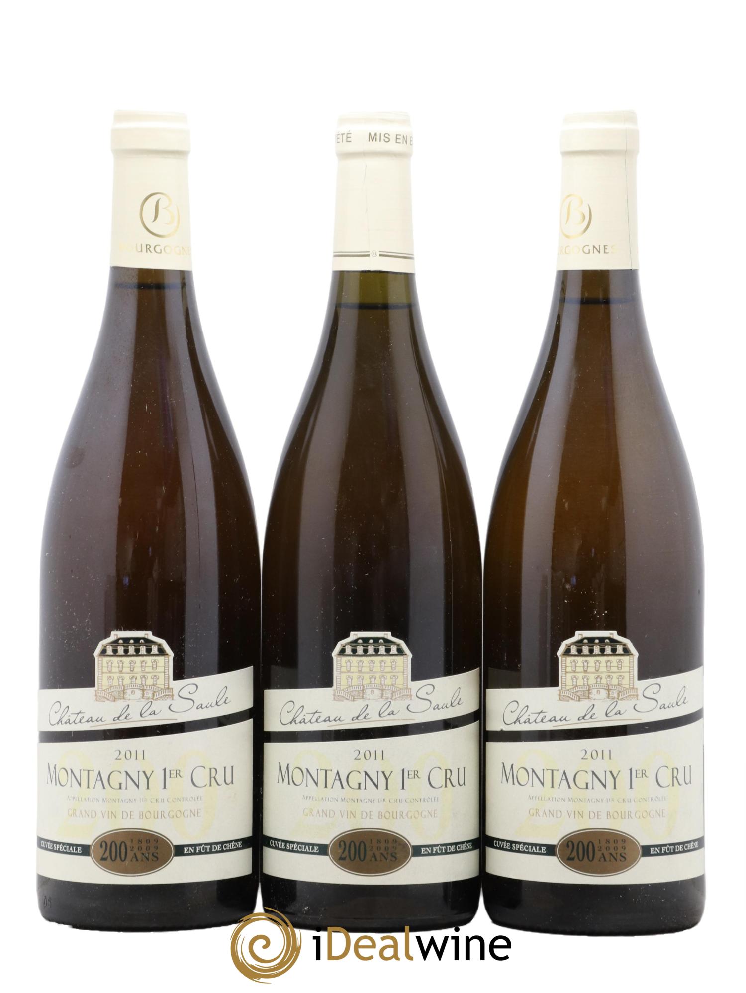 Montagny 1er Cru Cuvee Speciale Château de la Saule 2011 - Lot de 3 bouteilles - 0