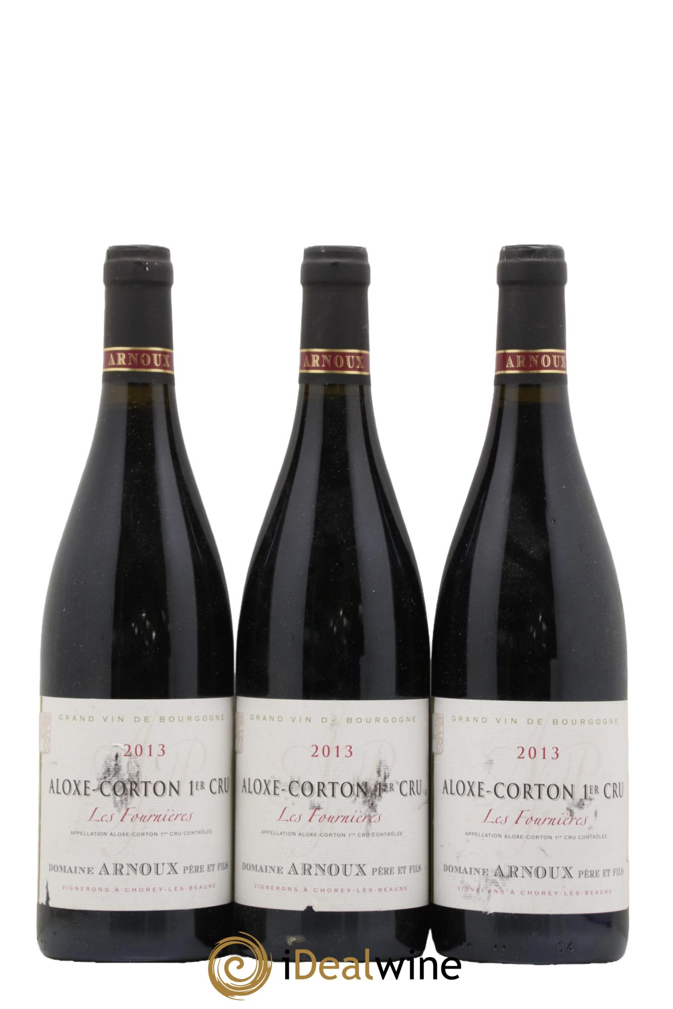Aloxe-Corton 1er Cru Les Fournières Domaine Arnoux Père et Fils 2013 - Lot de 3 bouteilles - 0