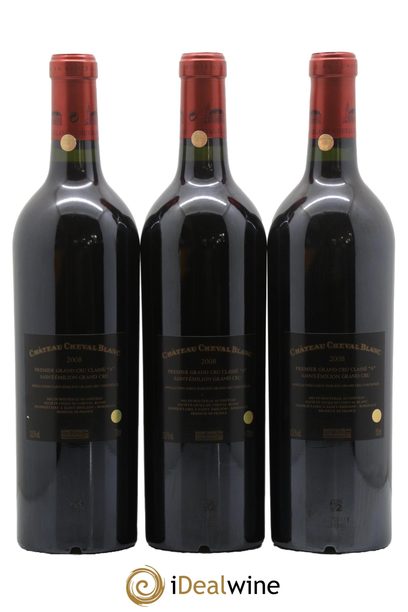 Château Cheval Blanc 1er Grand Cru Classé A 2008 - Lot de 12 bouteilles - 4