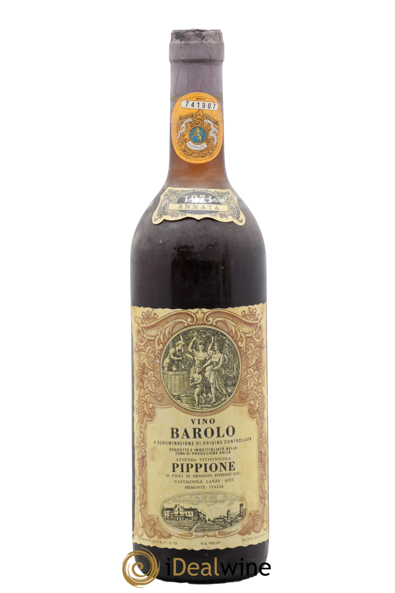 Barolo Pippione 1971 - Lot de 1 bouteille - 0