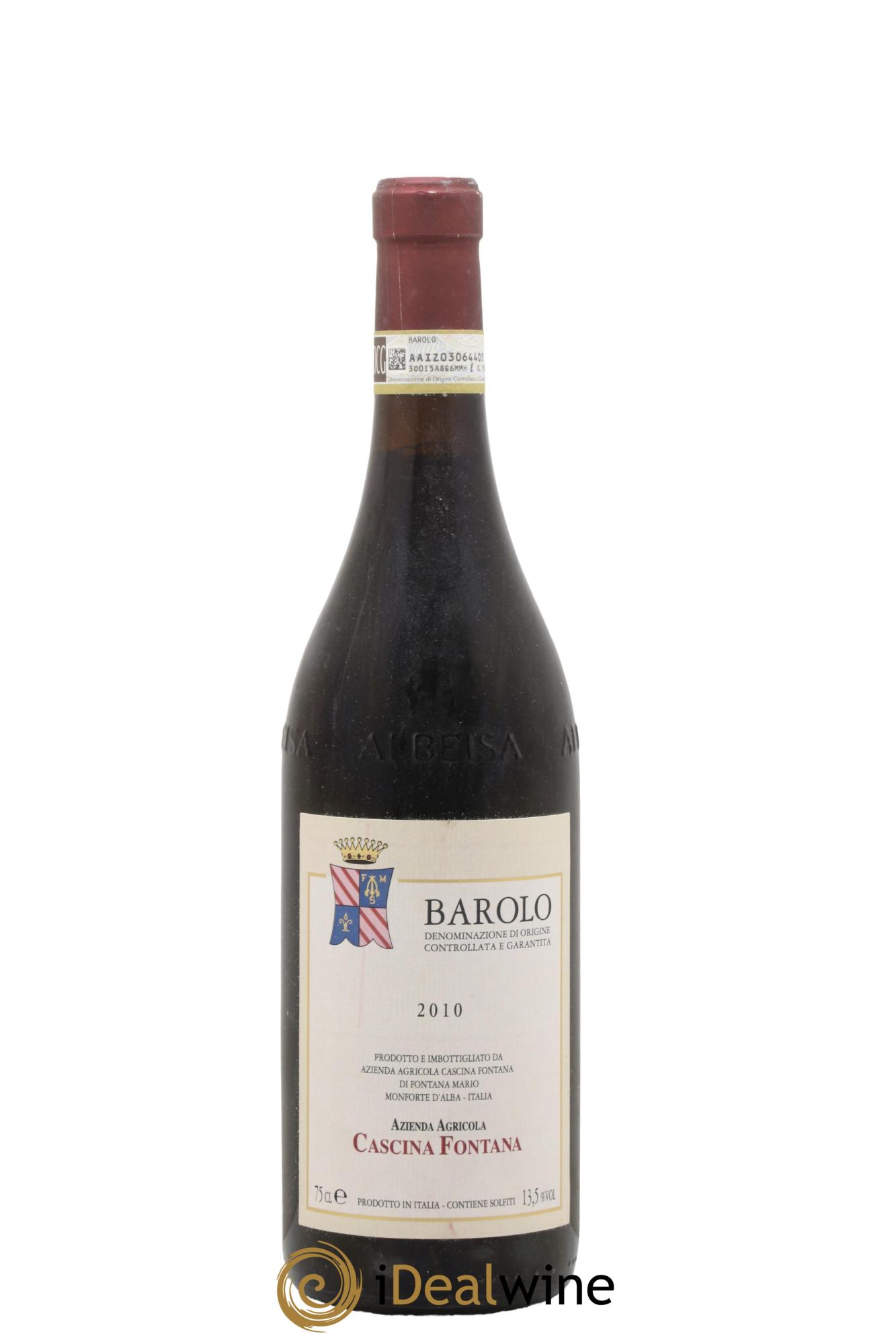 Barolo DOCG Cascina Fontana 2010 - Lot de 1 bouteille - 0