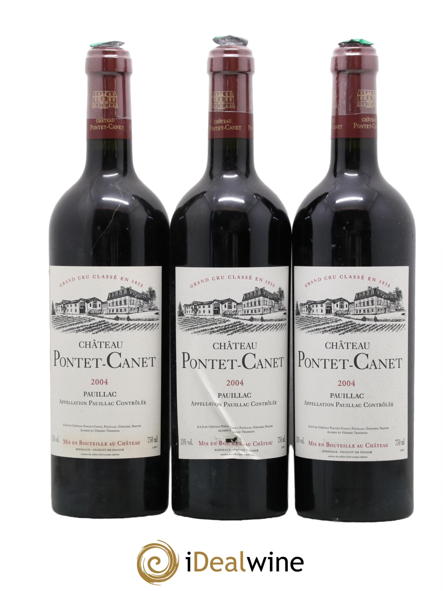 Château Pontet Canet 5ème Grand Cru Classé 2004 - Lot de 12 bouteilles - 4