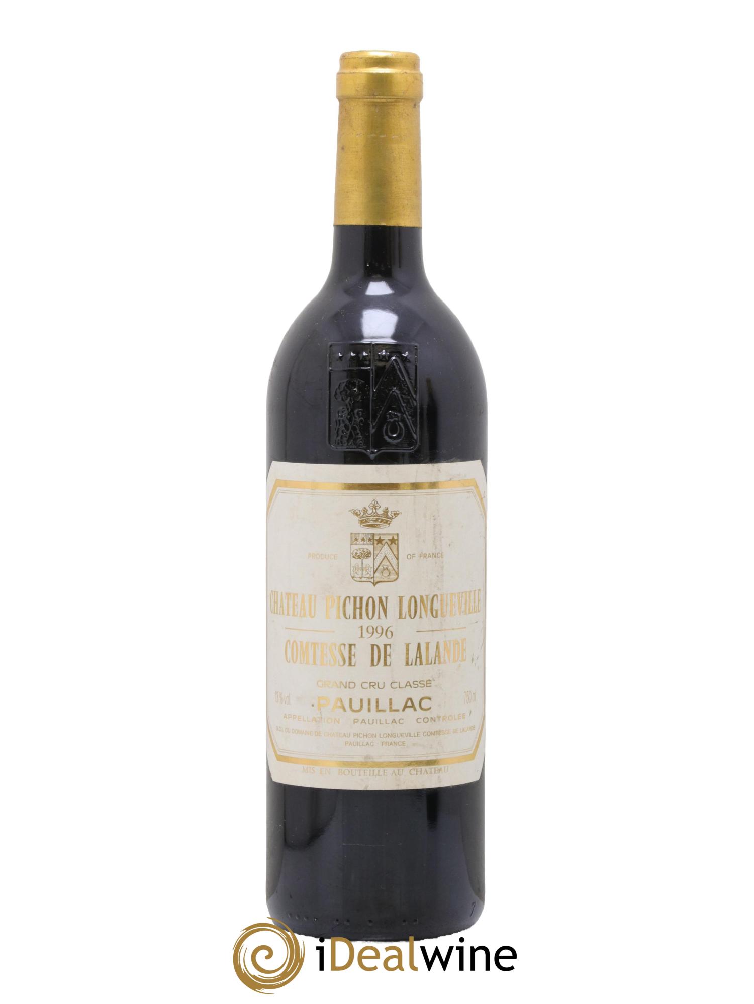 Château Pichon Longueville Comtesse de Lalande 2ème Grand Cru Classé 1996 - Lot de 1 bouteille - 0