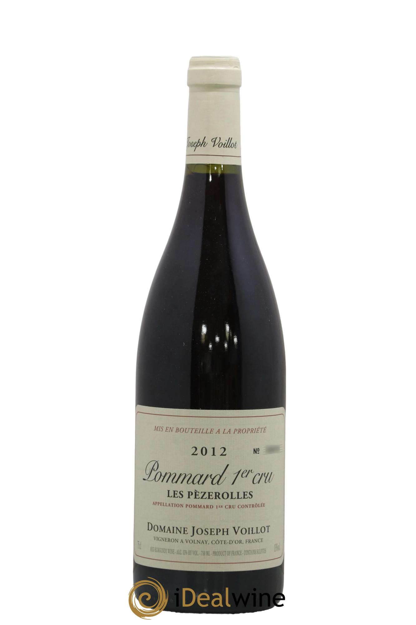 Pommard 1er Cru Les Pèzerolles Joseph Voillot (Domaine) 2012 - Lot of 1 bottle - 0