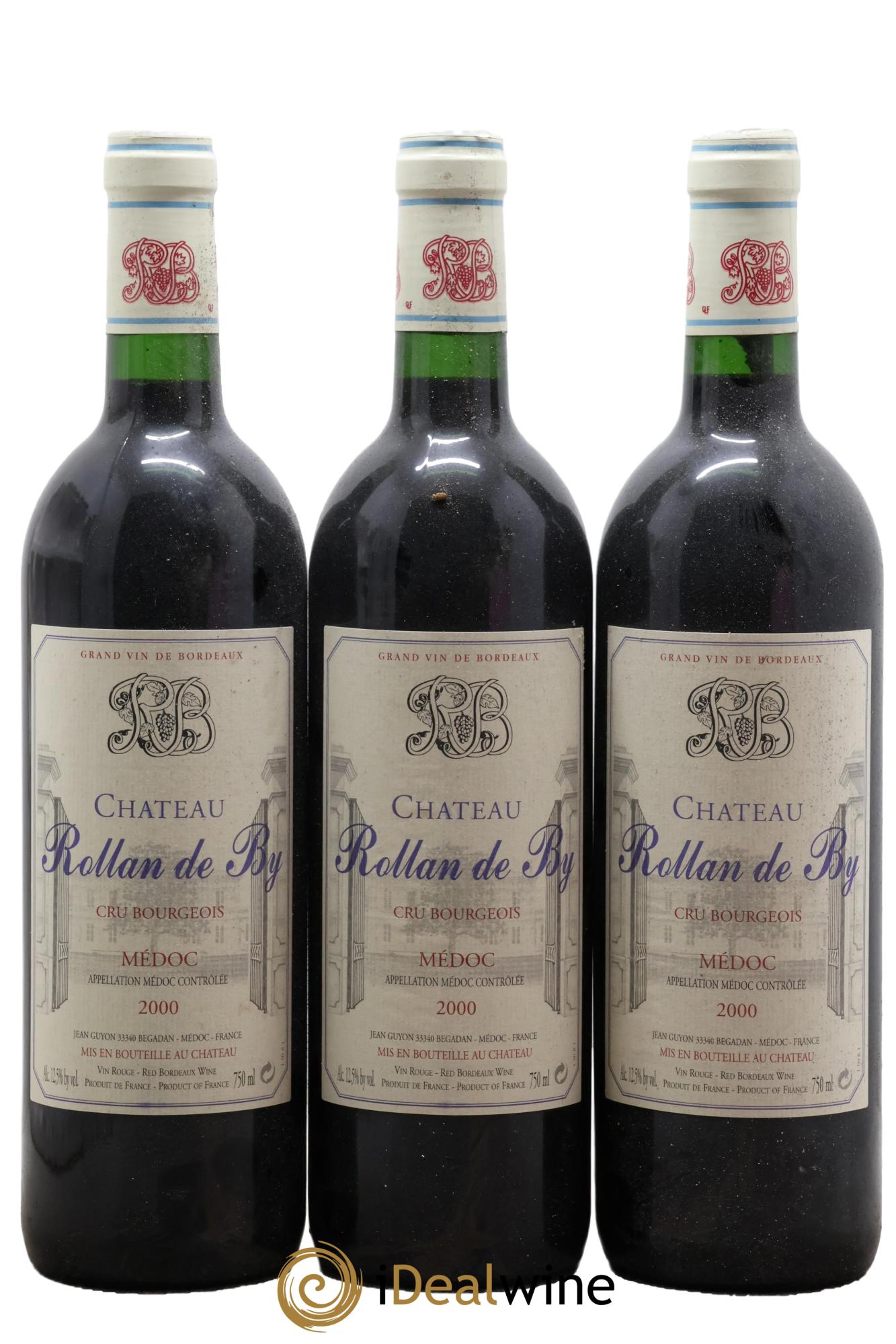 Château Rollan de By Cru Bourgeois 2000 - Lot of 3 bottles - 0