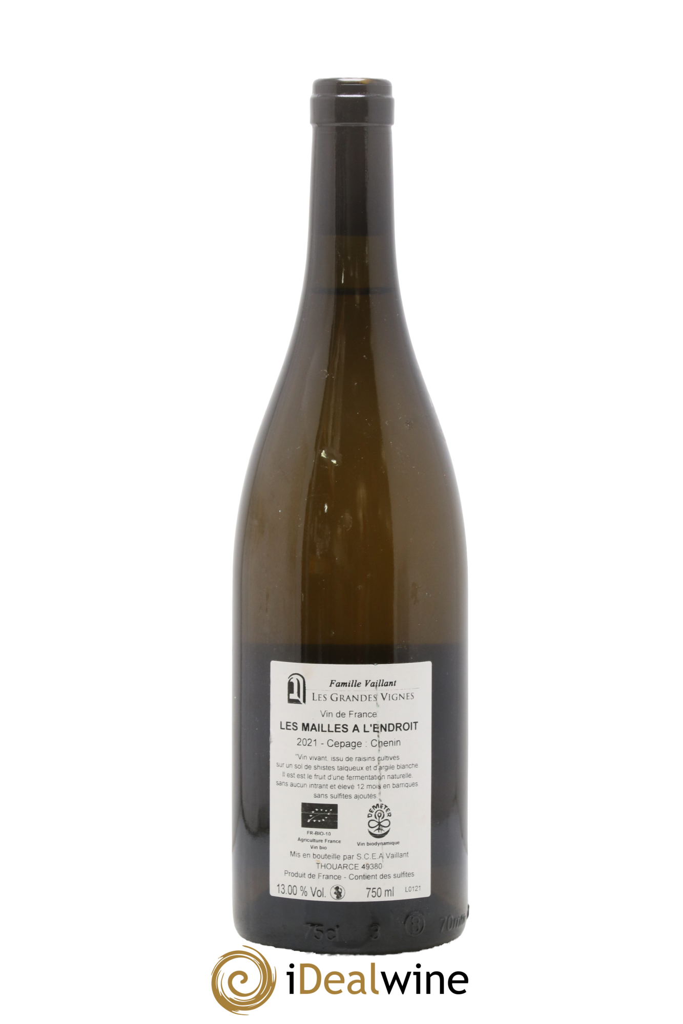 Vin de France Les Mailles A L'Endroit Les Grandes Vignes 2021 - Lot de 1 bouteille - 1