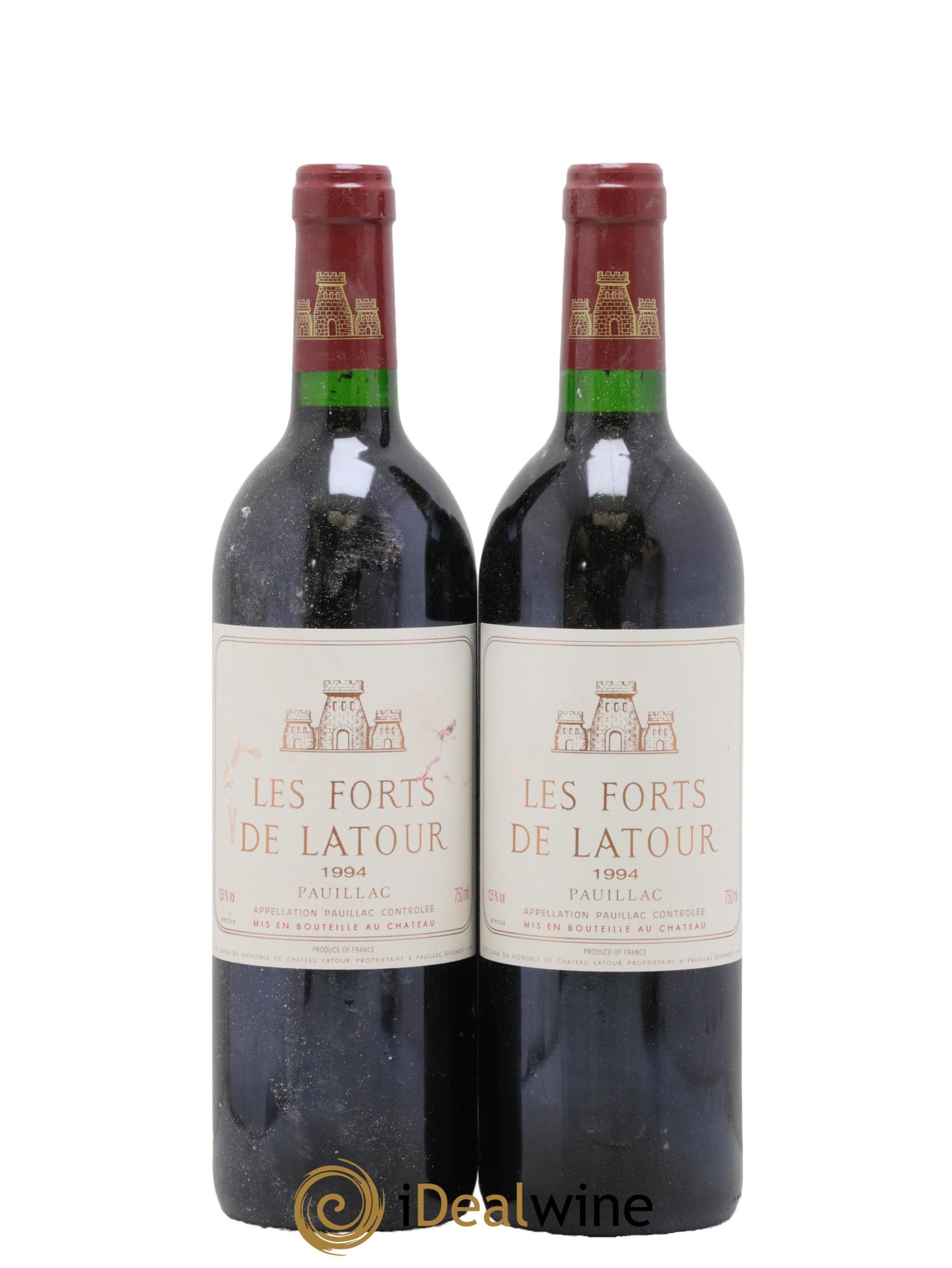 Les Forts de Latour Second Vin 1994 - Lot of 2 bottles - 0