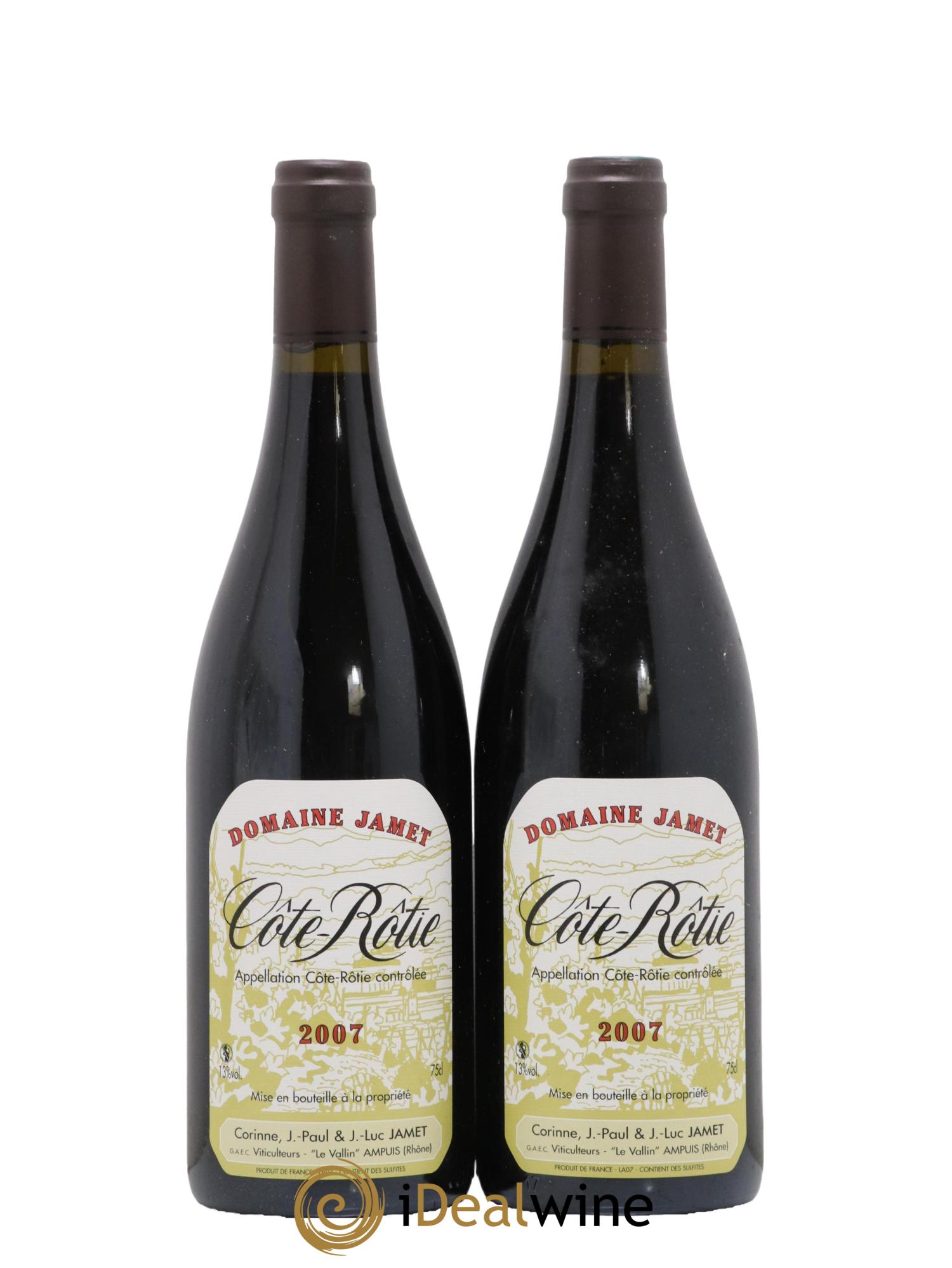 Côte-Rôtie Jamet (Domaine) 2007 - Lot de 2 bouteilles - 0