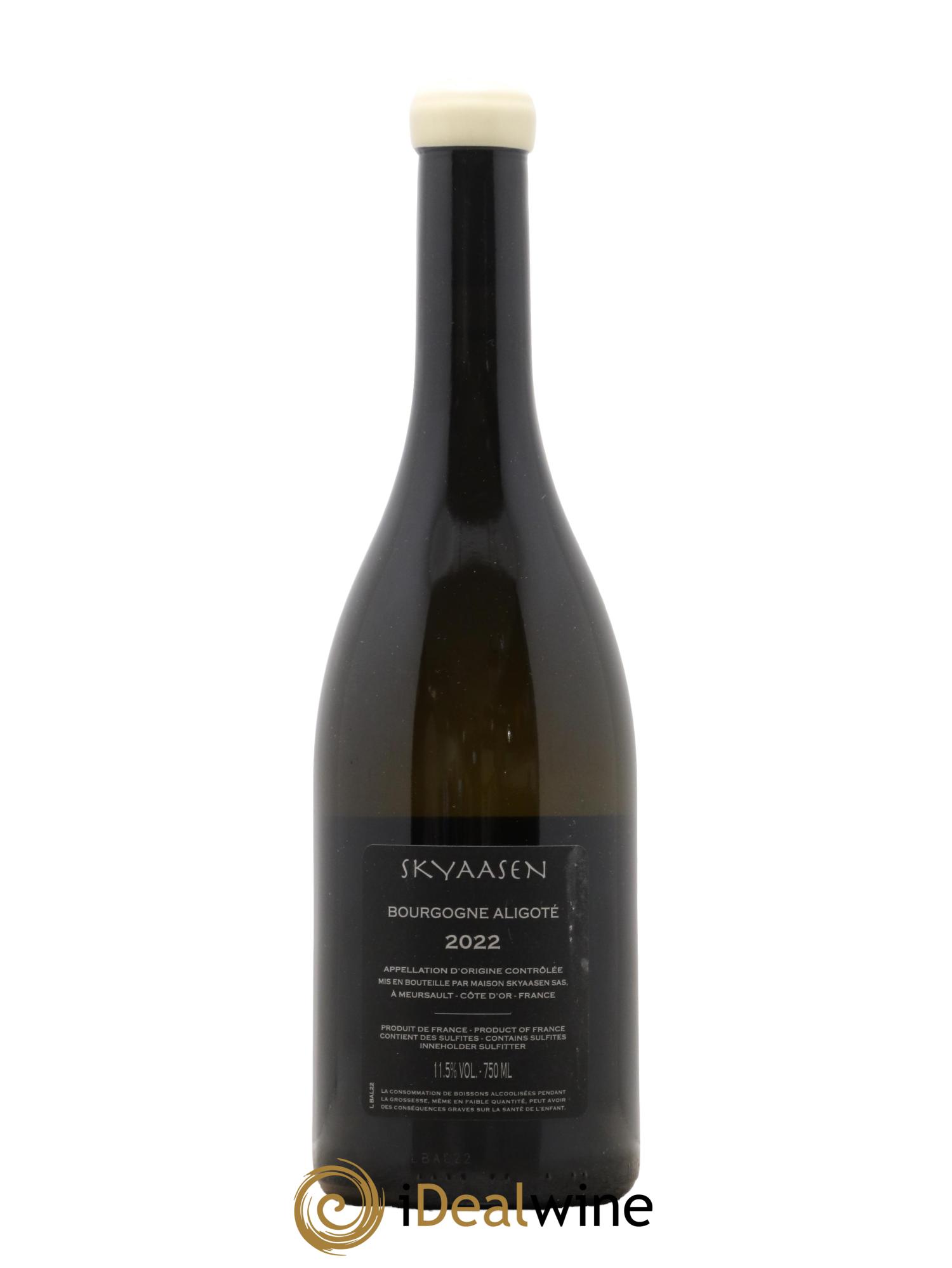 Bourgogne Aligoté Maison Skyaasen 2022 - Lot de 1 bouteille - 1