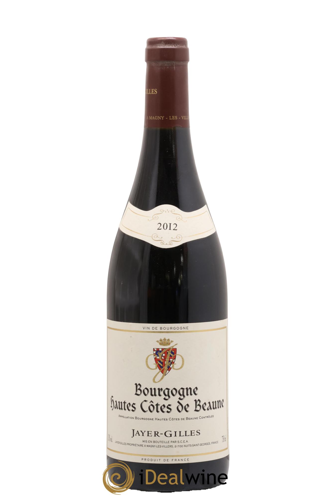 Hautes-Côtes de Beaune Hoffmann-Jayer (anciennement Jayer-Gilles) 2012 - Lot de 1 bouteille - 0