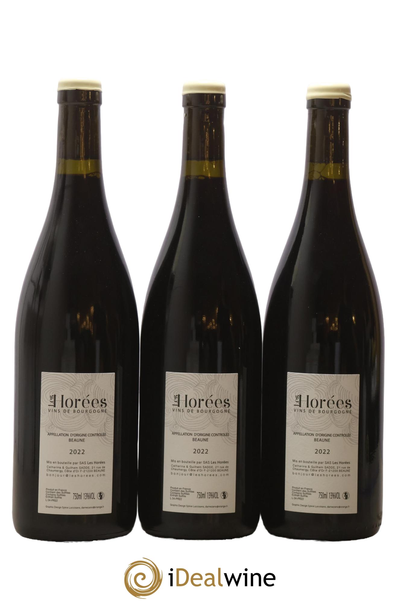 Beaune Les Prévolles Les Horées 2022 - Lotto di 3 bottiglie - 1