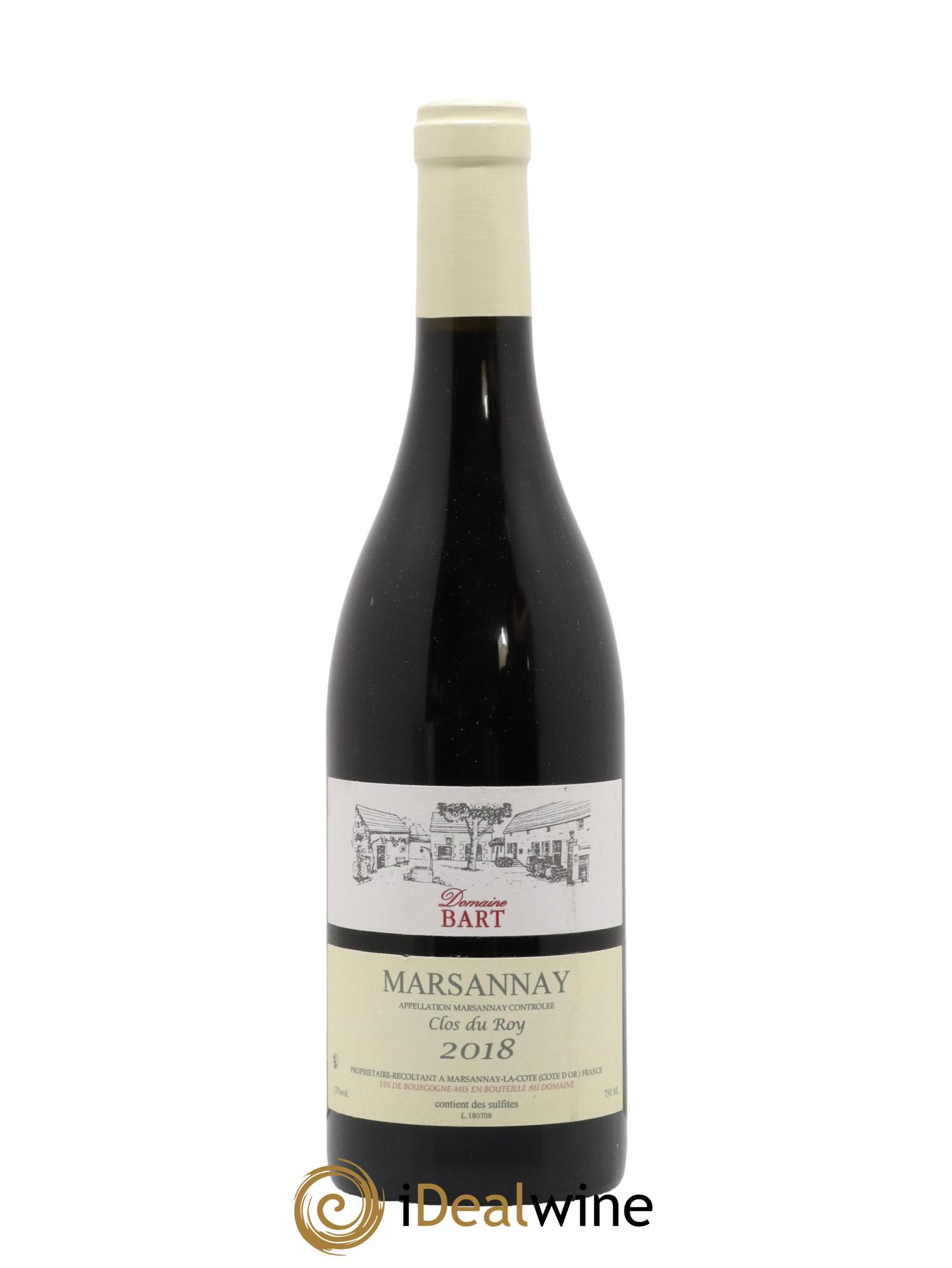 Marsannay Clos du Roy Domaine Bart 2018 - Lot de 1 bouteille - 0