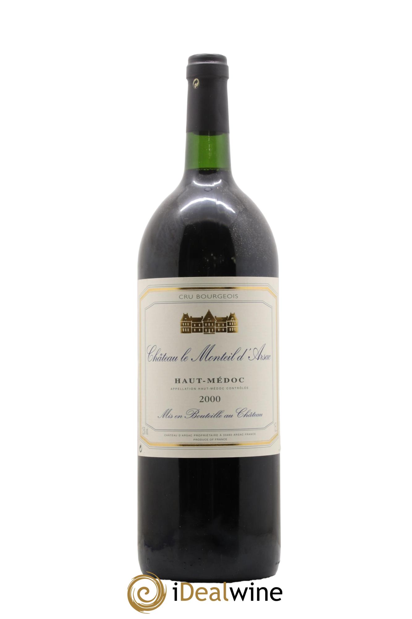 Haut Médoc Château Monteil D'Arsac 2000 - Lot de 1 magnum - 0
