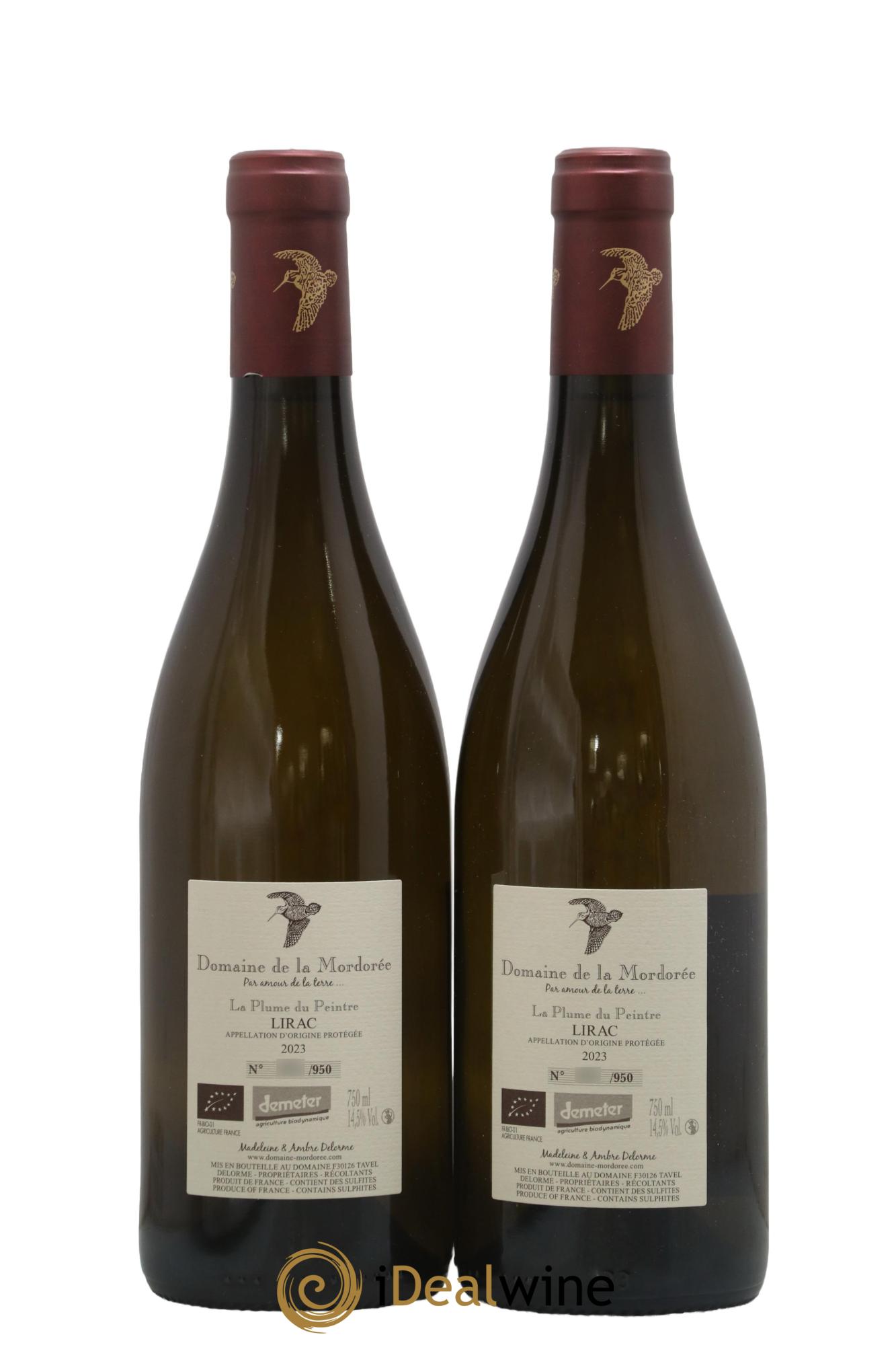 Lirac La Plume du Peintre La Mordorée (Domaine de) 2023 - Lot of 2 bottles - 1