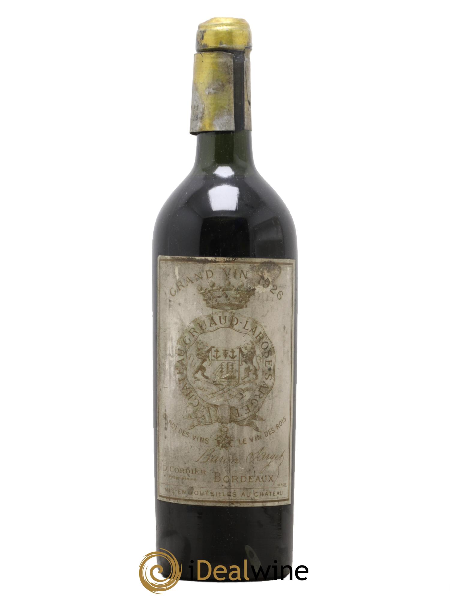 Château Gruaud Larose 2ème Grand Cru Classé 1926 - Lot de 1 bouteille - 0