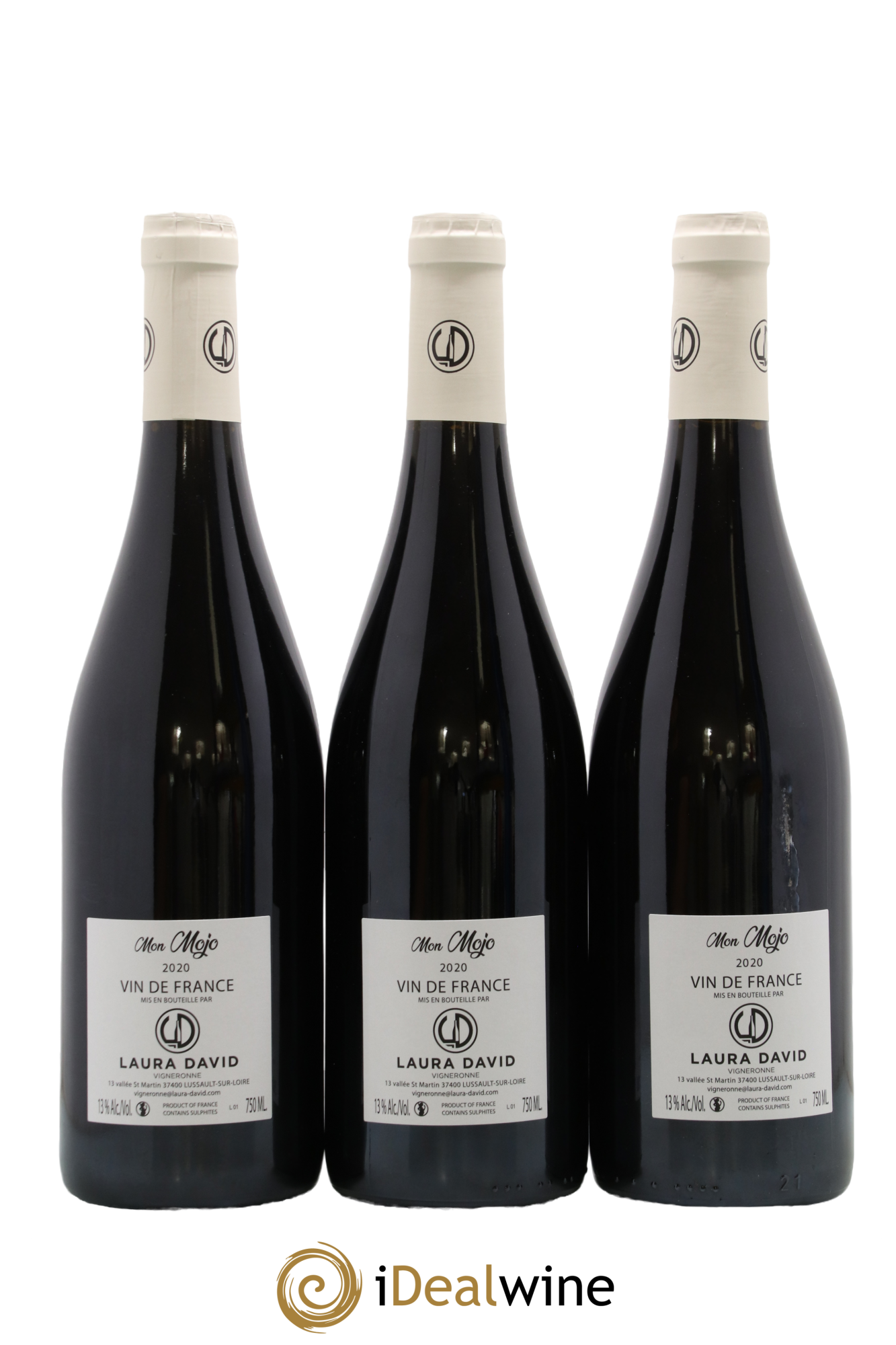Vin de France Mon Mojo Laura David 2020 - Lot de 3 bouteilles - 1