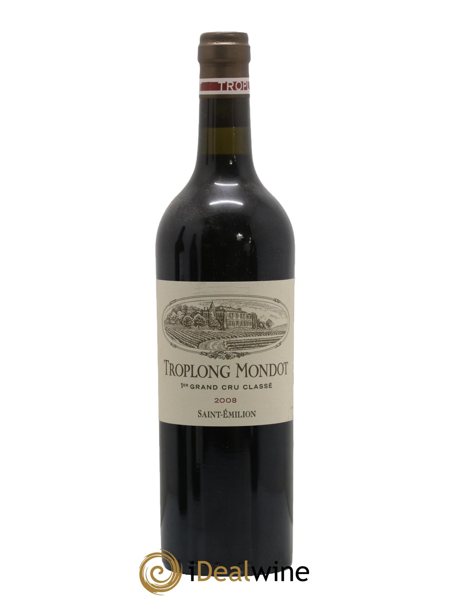 Château Troplong Mondot 1er Grand Cru Classé B 2008 - Lot de 1 bouteille - 0