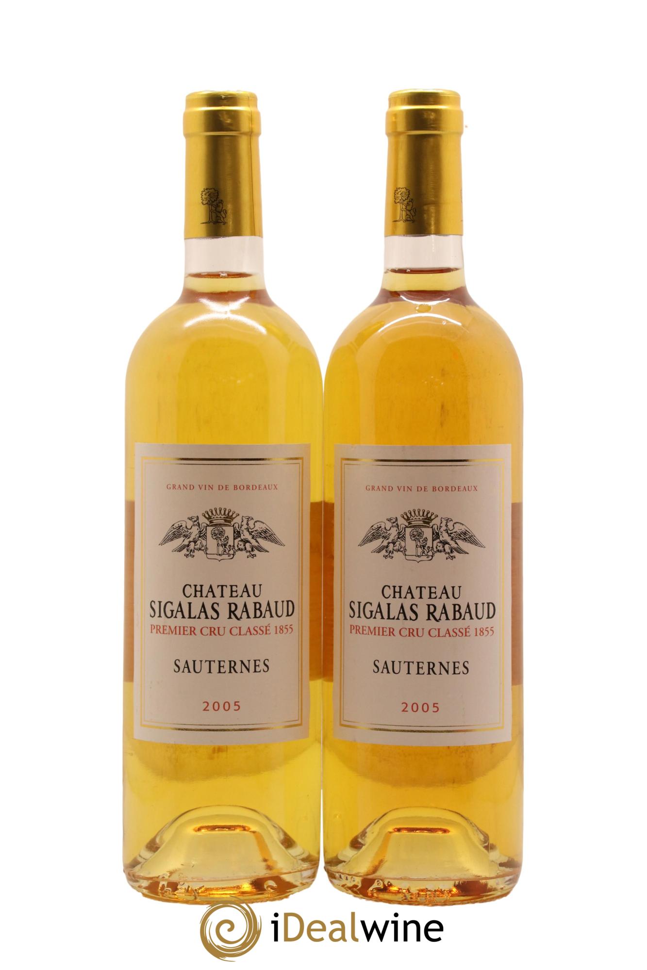 Château Sigalas Rabaud 1er Grand Cru Classé 2005 - Lotto di 2 bottiglie - 0
