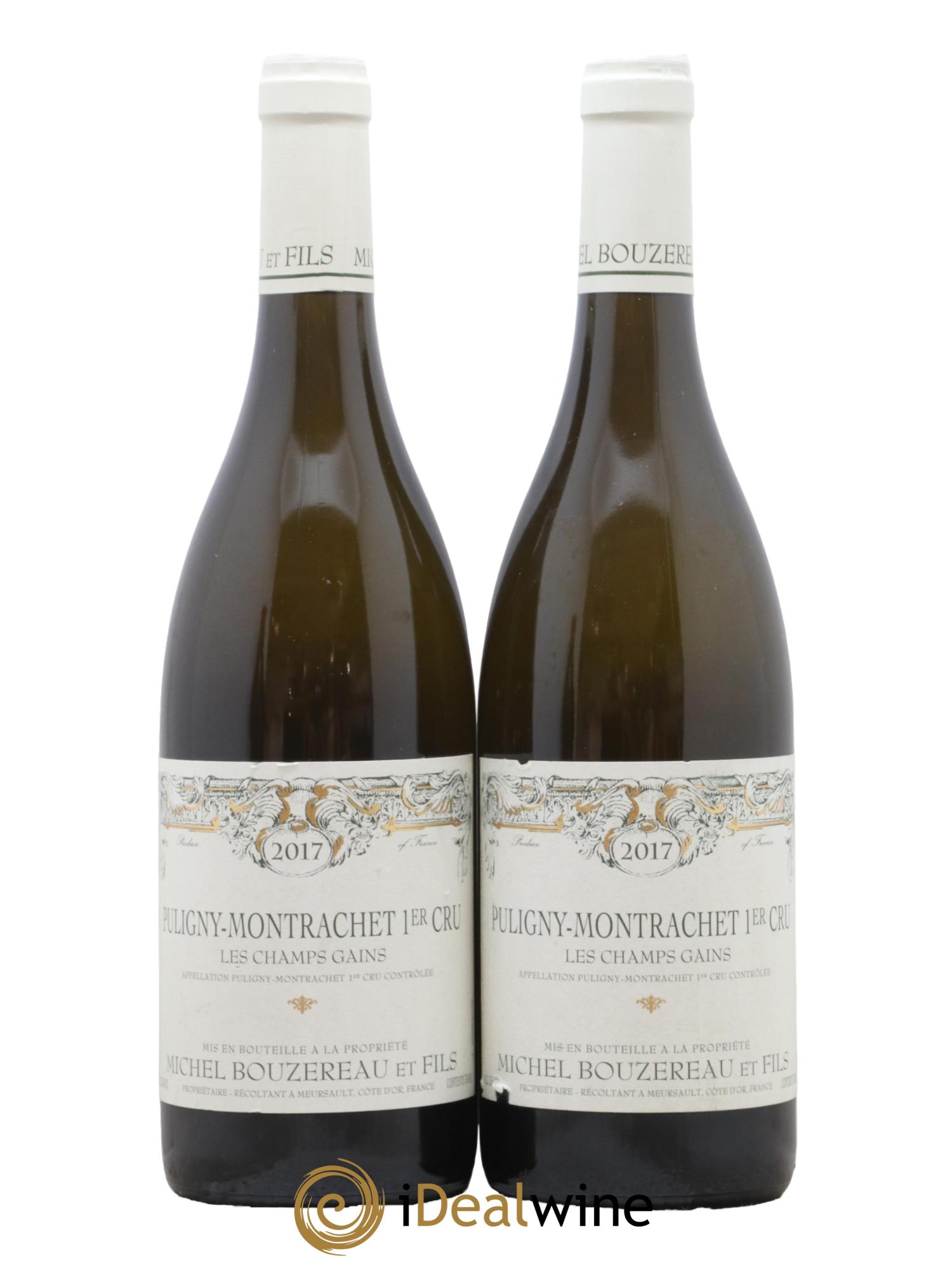 Puligny-Montrachet 1er Cru Les Champs Gains Michel Bouzereau et Fils (Domaine) 2017 - Lot de 2 bouteilles - 0