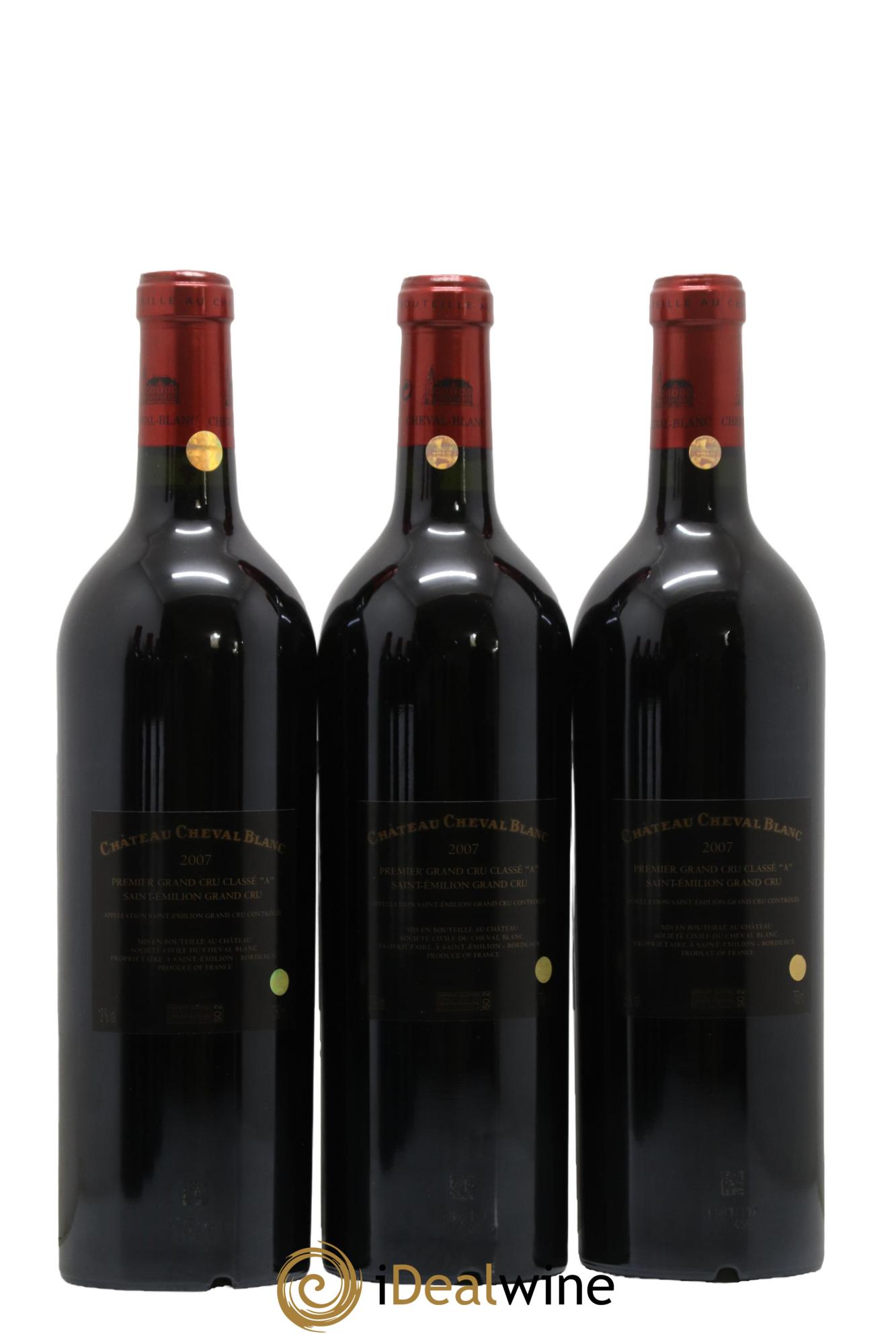 Château Cheval Blanc 1er Grand Cru Classé A 2007 - Lot de 6 bouteilles - 2