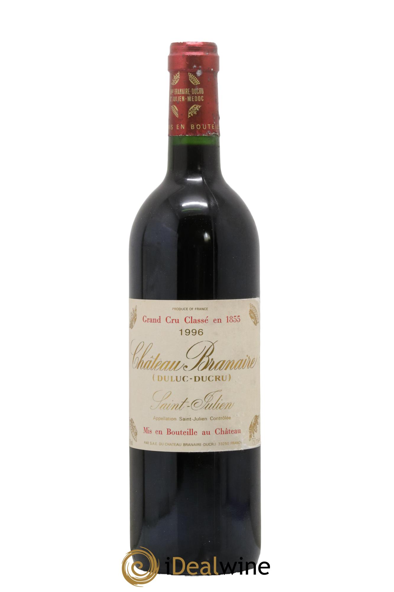 Château Branaire Ducru 4ème Grand Cru Classé 1996 - Lot de 1 bouteille - 0