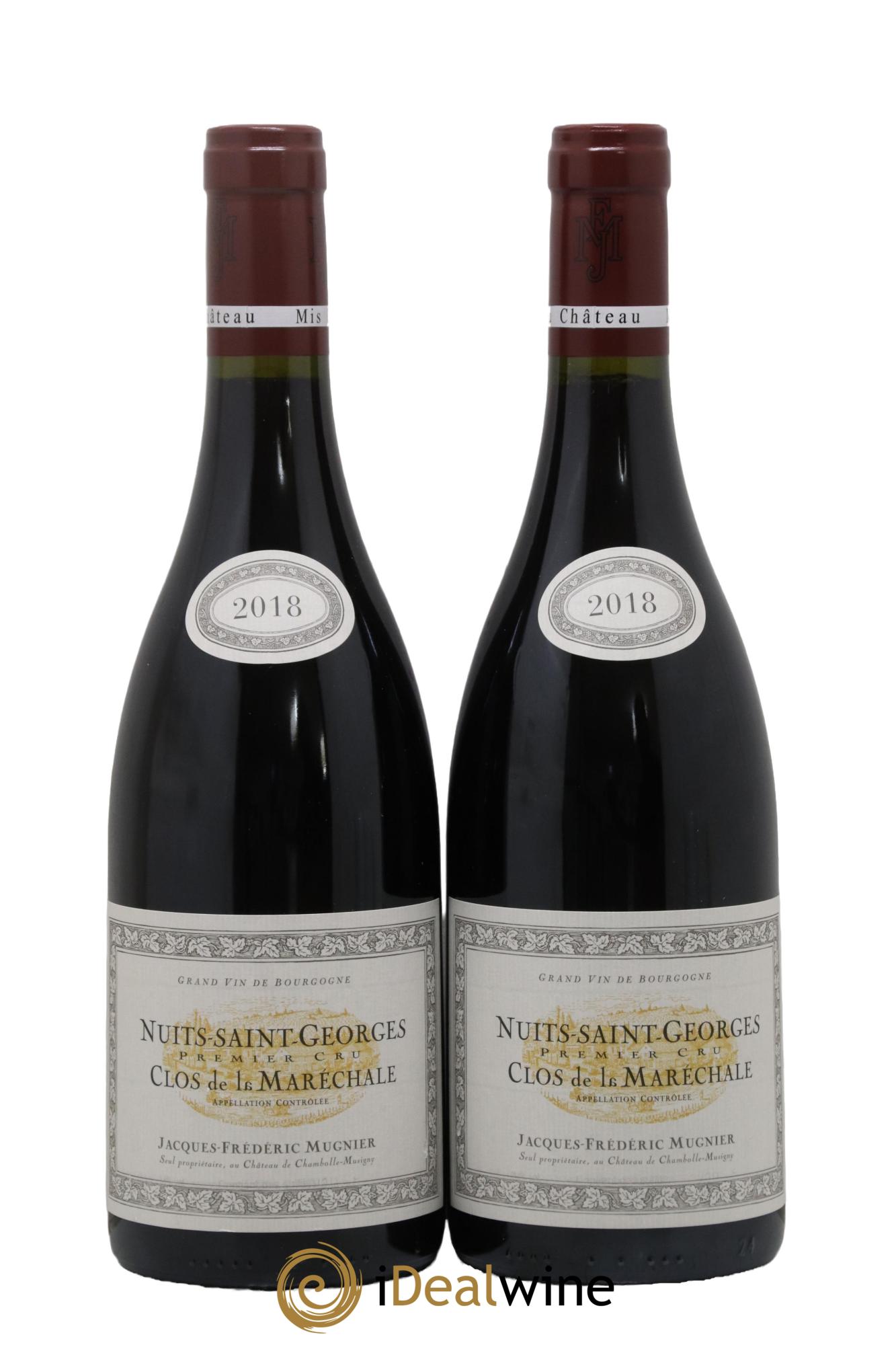 Nuits-Saint-Georges 1er Cru Clos de La Maréchale Jacques-Frédéric Mugnier 2018 - Lot of 2 bottles - 0