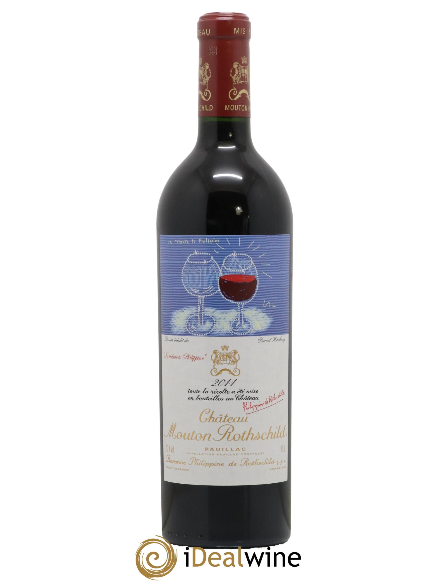 Château Mouton Rothschild 1er Grand Cru Classé 2014 - Lot de 1 bouteille - 0