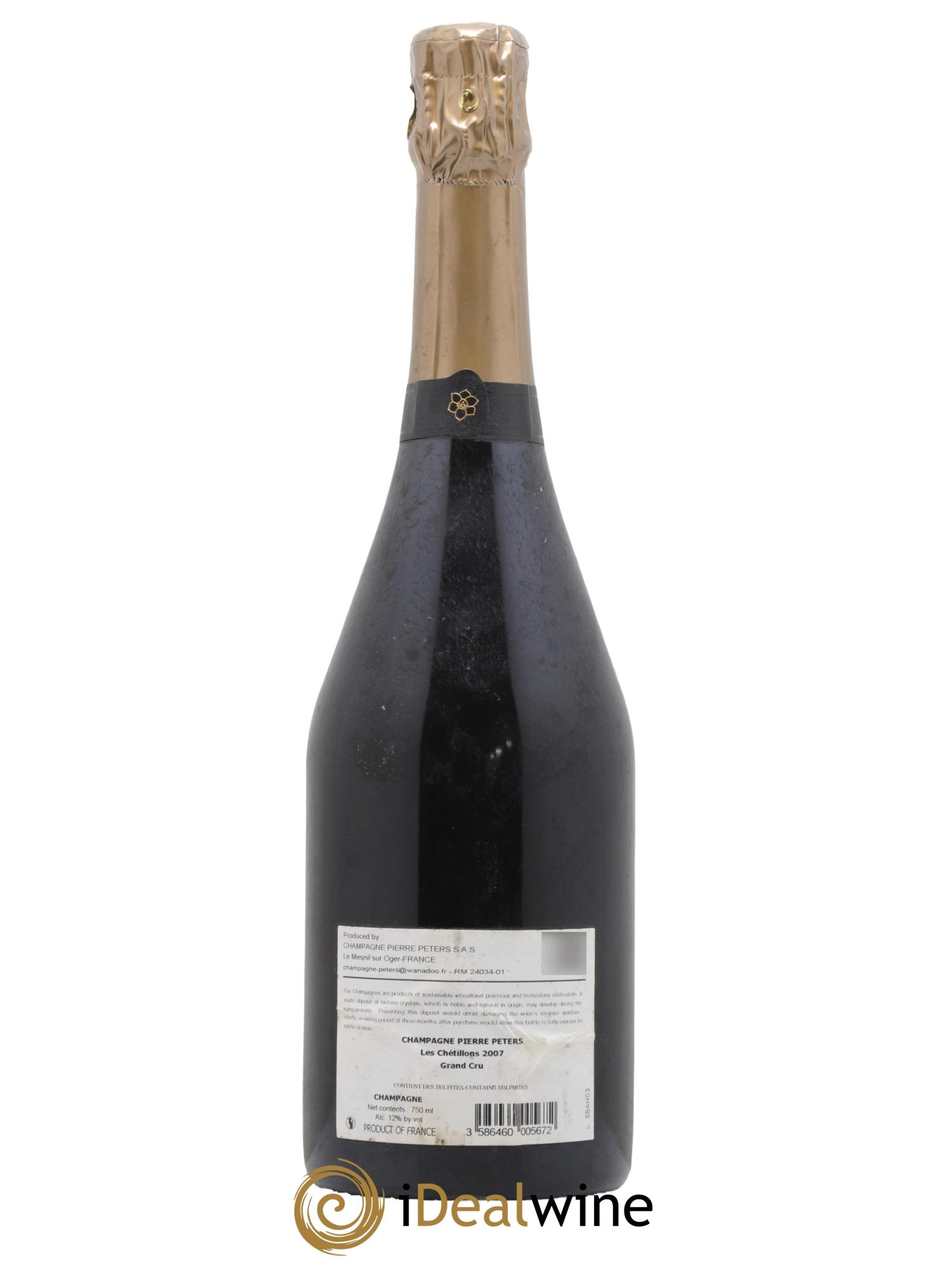 Cuvée Spéciale les Chétillons Blanc de Blancs Brut Pierre Péters 2007 - Lotto di 1 bottiglia - 1