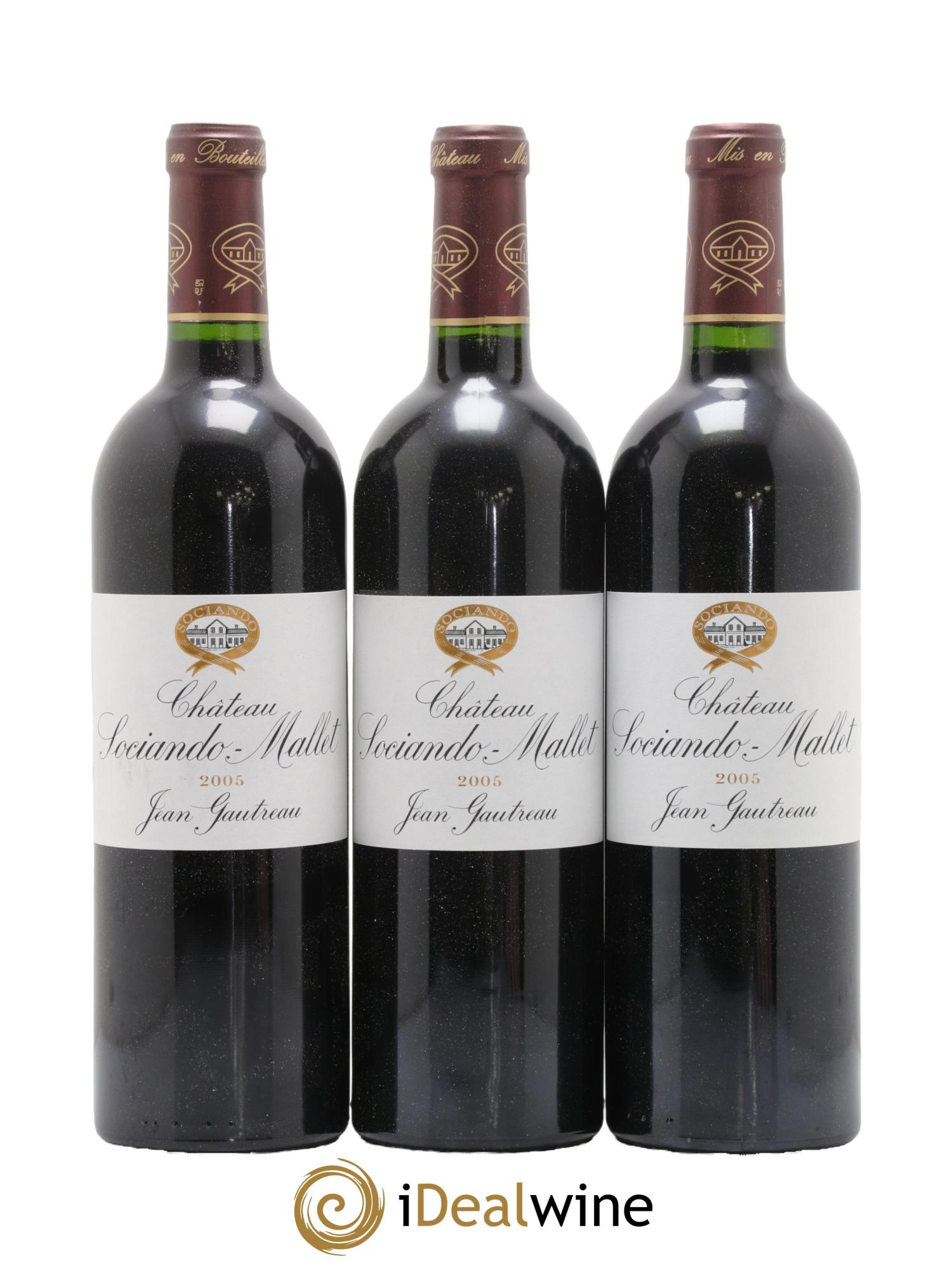 Château Sociando Mallet 2005 - Lot de 12 bouteilles - 2