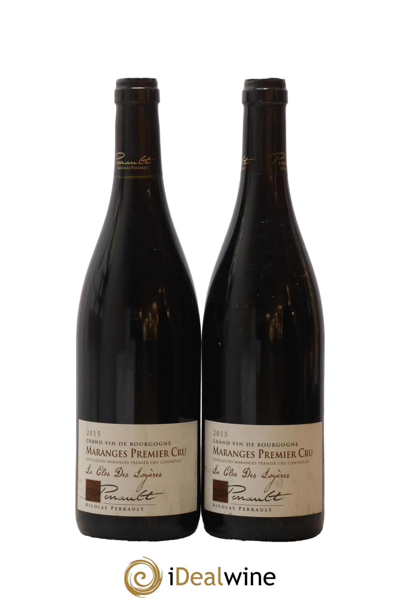Maranges 1er Cru Le Clos des Loyères Perrault 2015 - Lot de 2 bouteilles - 0