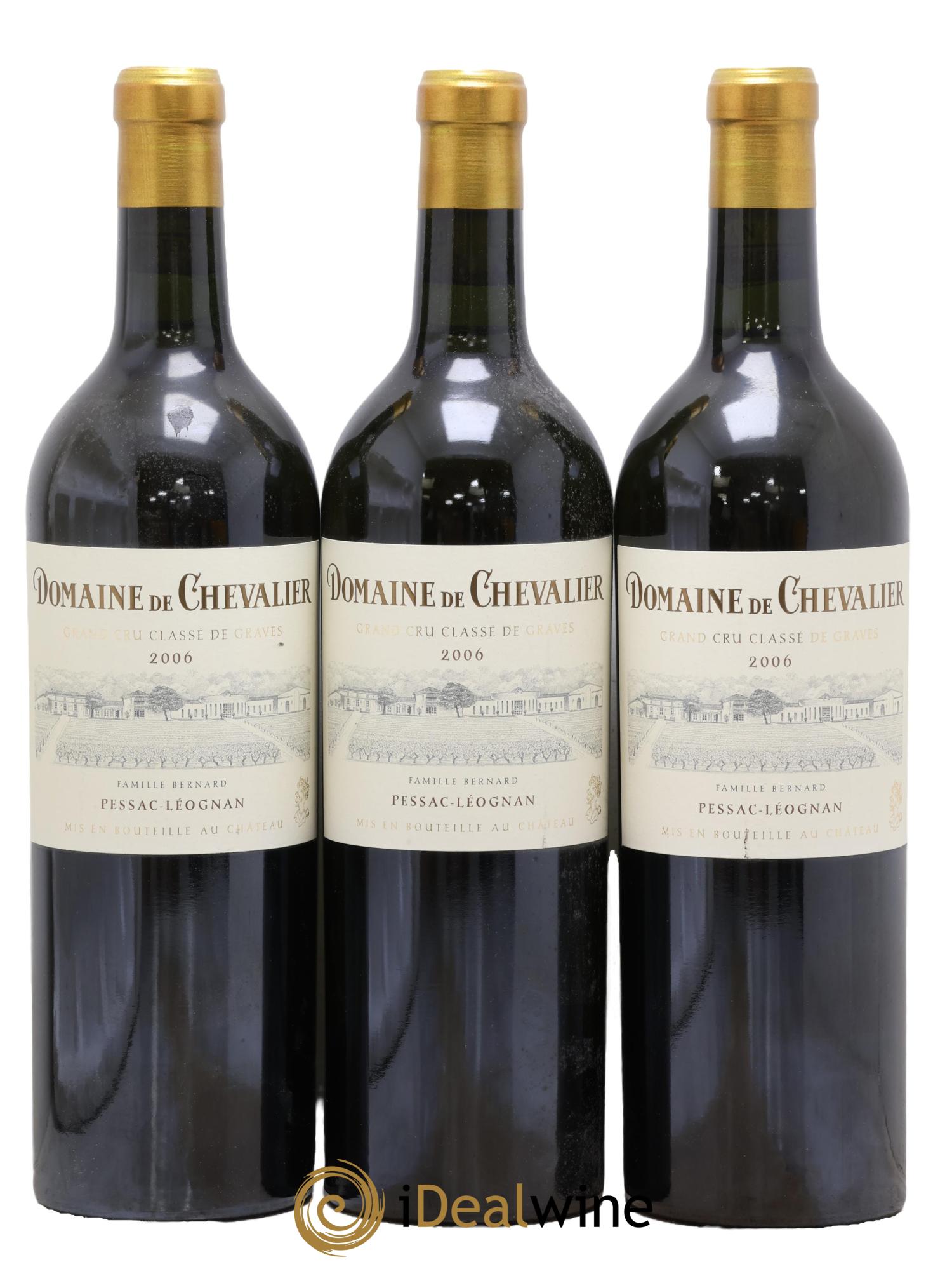 Domaine de Chevalier Cru Classé de Graves 2006 - Lot de 3 bouteilles - 0