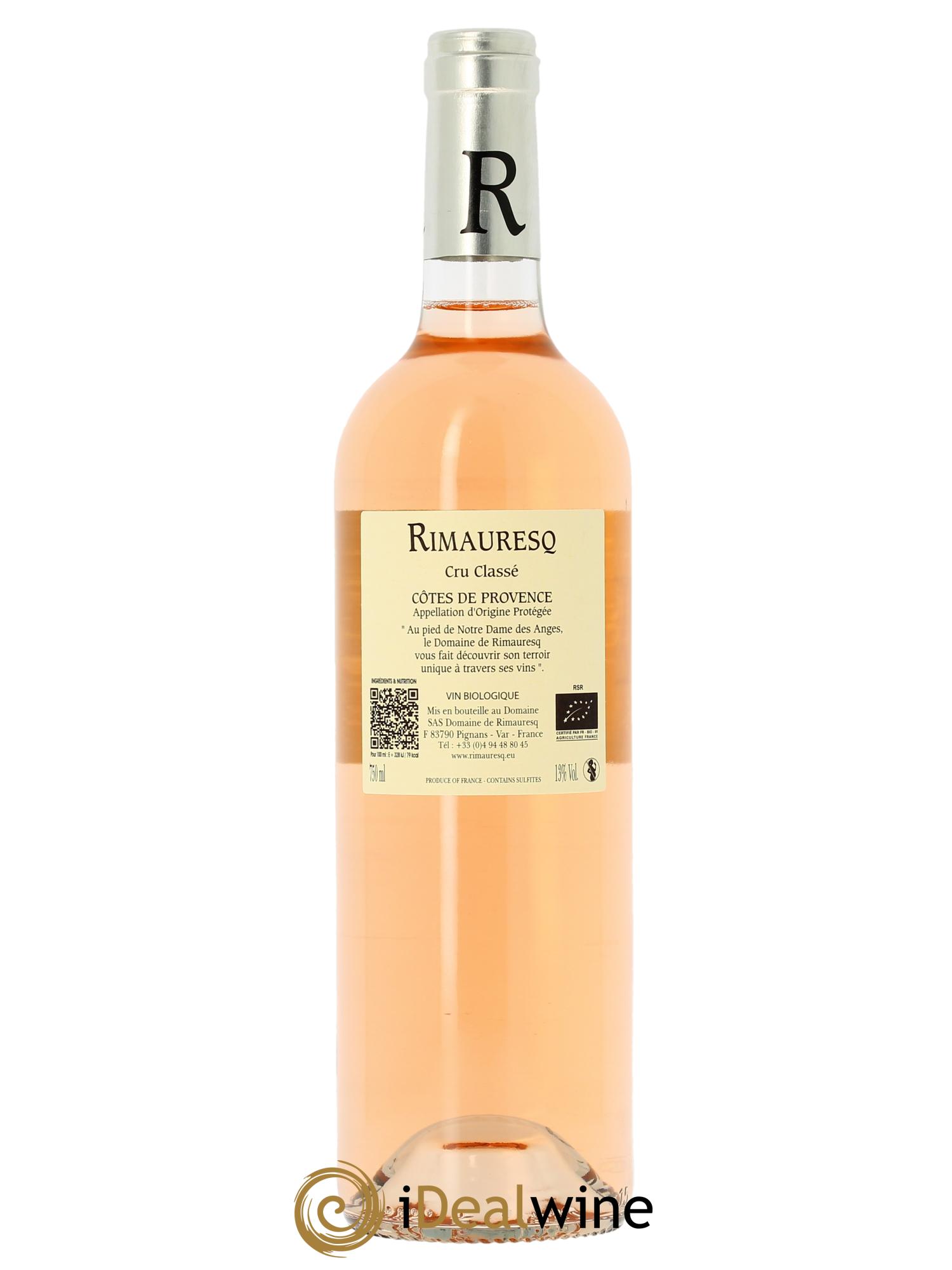 Côtes de Provence Rimauresq Cru Classé R de Rimauresq  2024 - Lot de 1 bouteille - 1