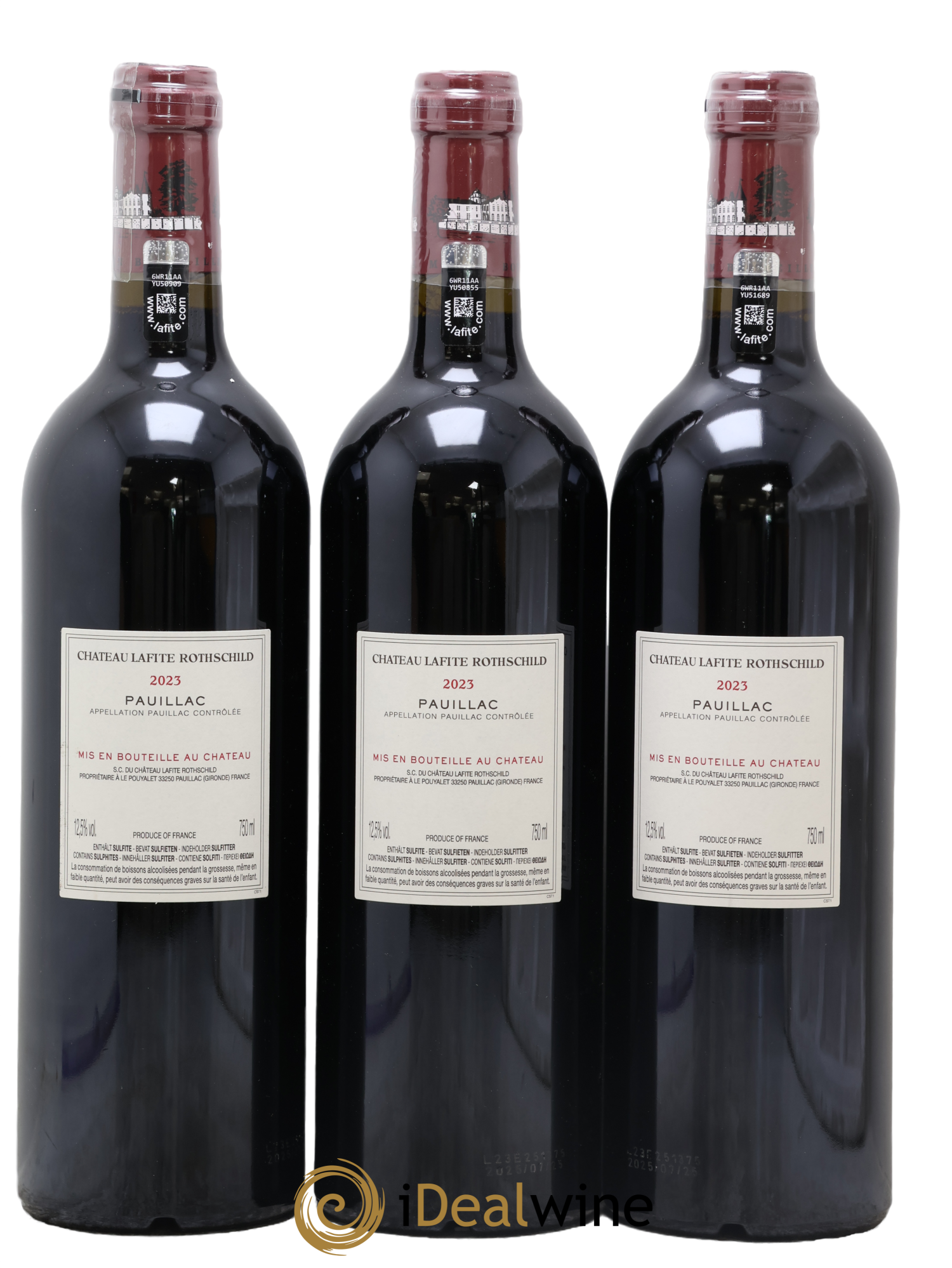 Château Lafite Rothschild 1er Grand Cru Classé 2023 - Posten von 3 Flaschen - 1