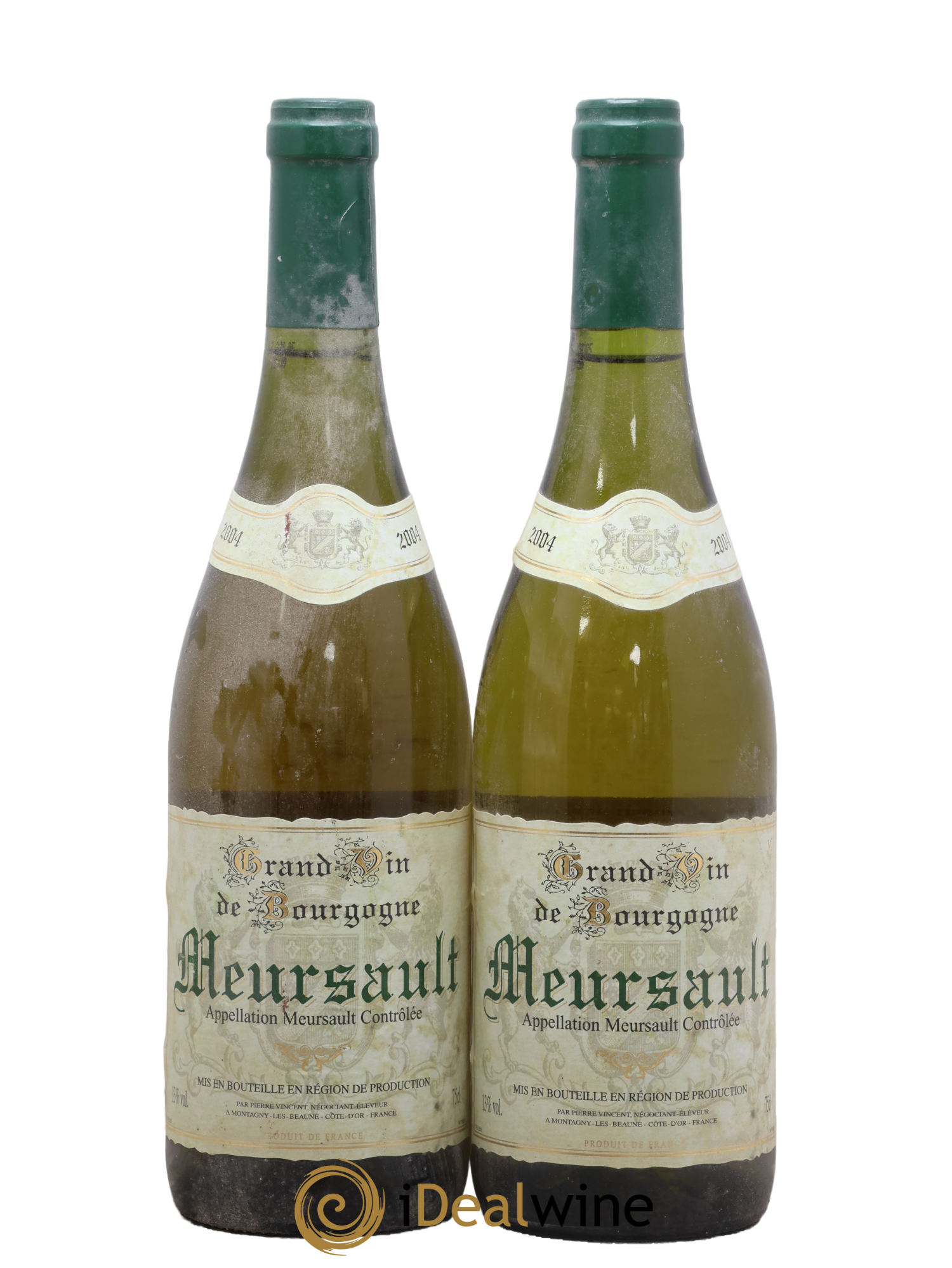 Meursault Pierre Vincent 2004 - Lot of 2 bottles - 0