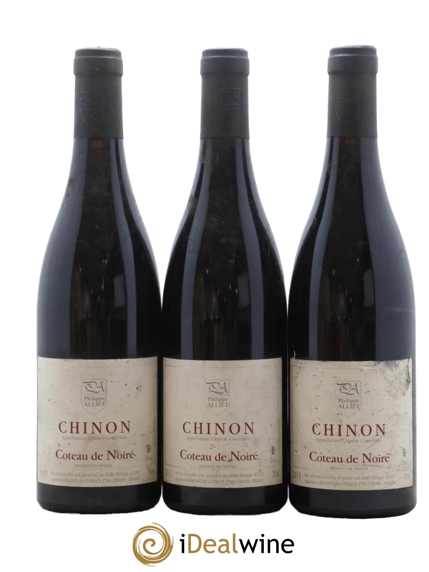 Chinon Coteau de Noiré Philippe Alliet 2013 - Lot de 3 bouteilles - 0