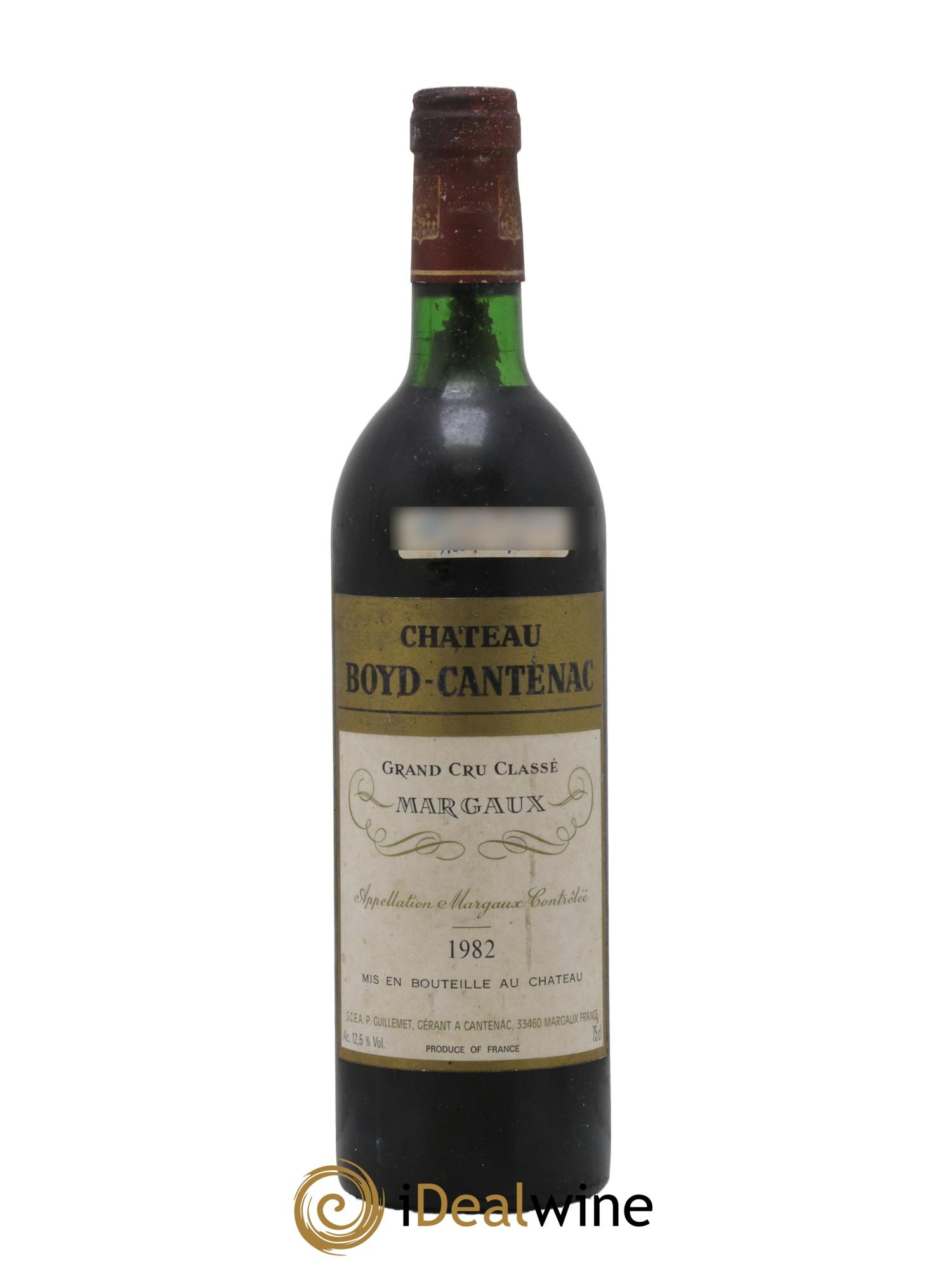 Château Boyd Cantenac 3ème Grand Cru Classé 1982 - Lot de 1 bouteille - 0