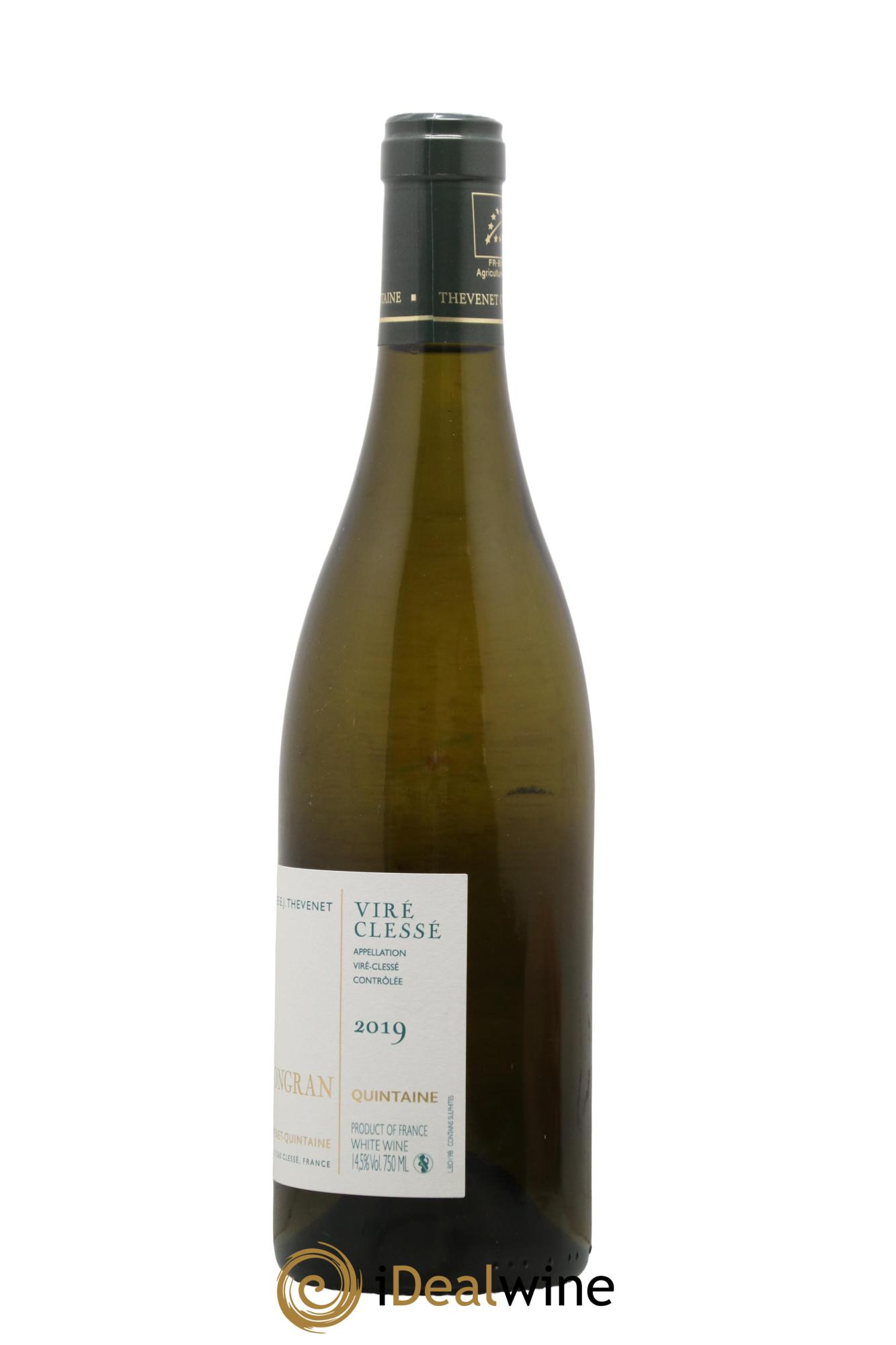 Viré-Clessé Cuvée E.J. Thevenet Domaine de la Bongran (J.Thevenet) 2019 - Lot de 1 bouteille - 1