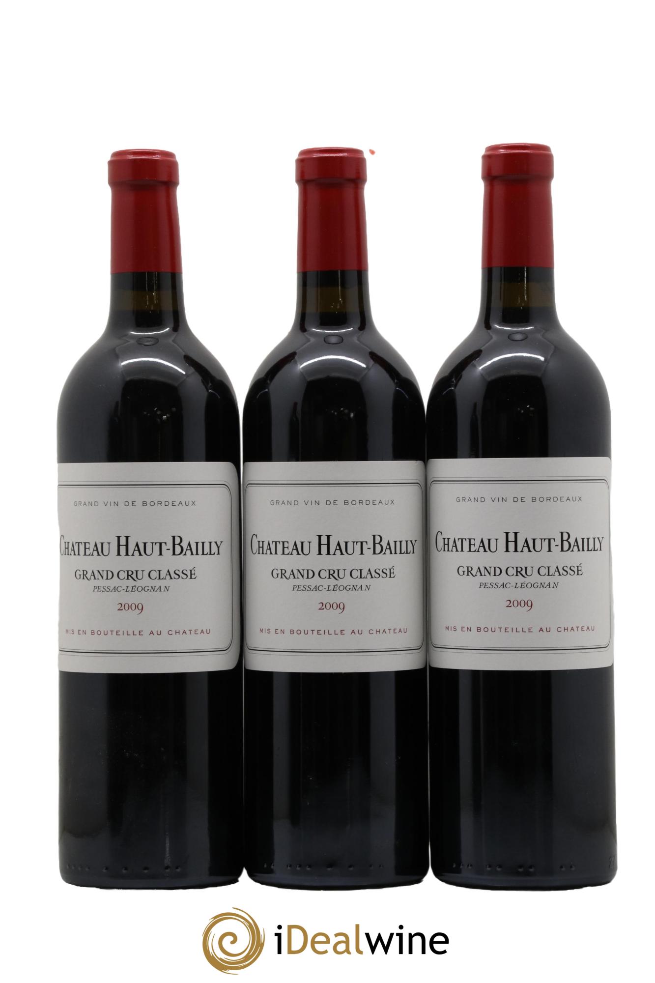 Château Haut-Bailly Cru Classé de Graves 2009 - Lot de 3 bouteilles - 0