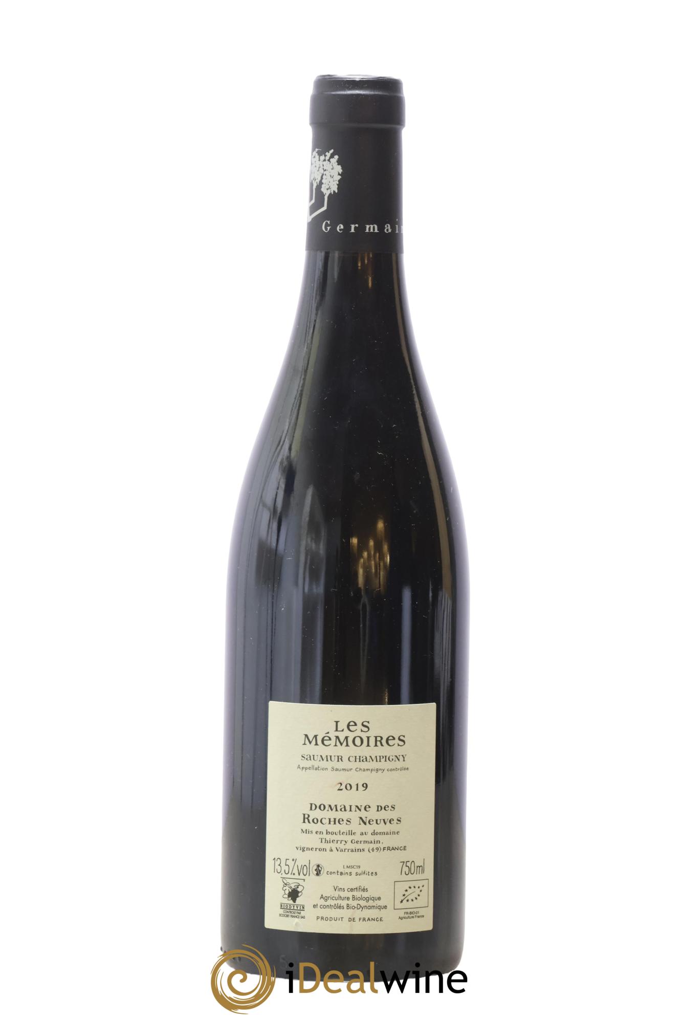 Saumur-Champigny Les Mémoires Domaine des Roches Neuves - Thierry Germain 2019 - Lotto di 1 bottiglia - 1