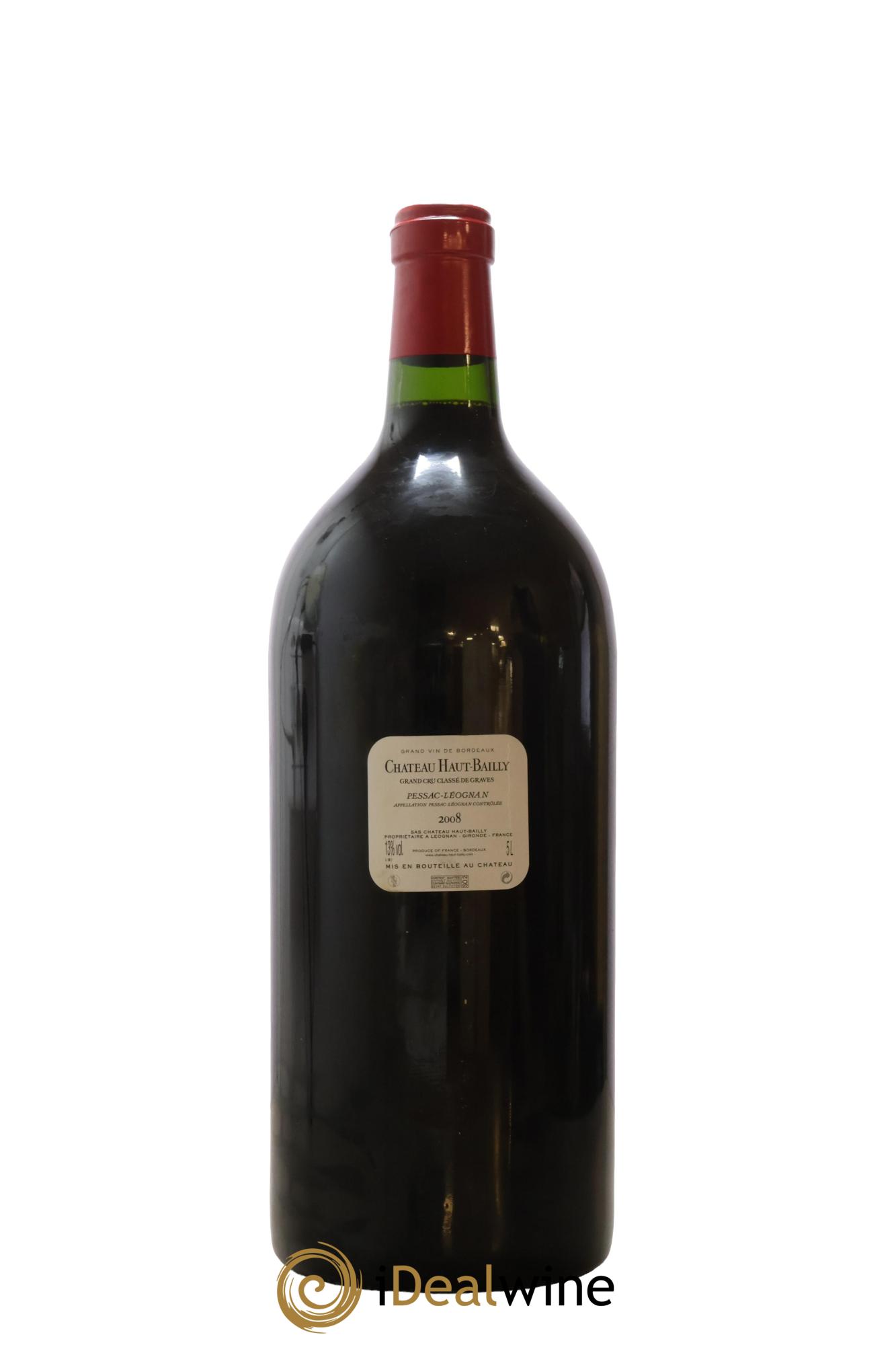 Château Haut-Bailly Cru Classé de Graves  2008 - Lot of 1 Jeroboam - 2