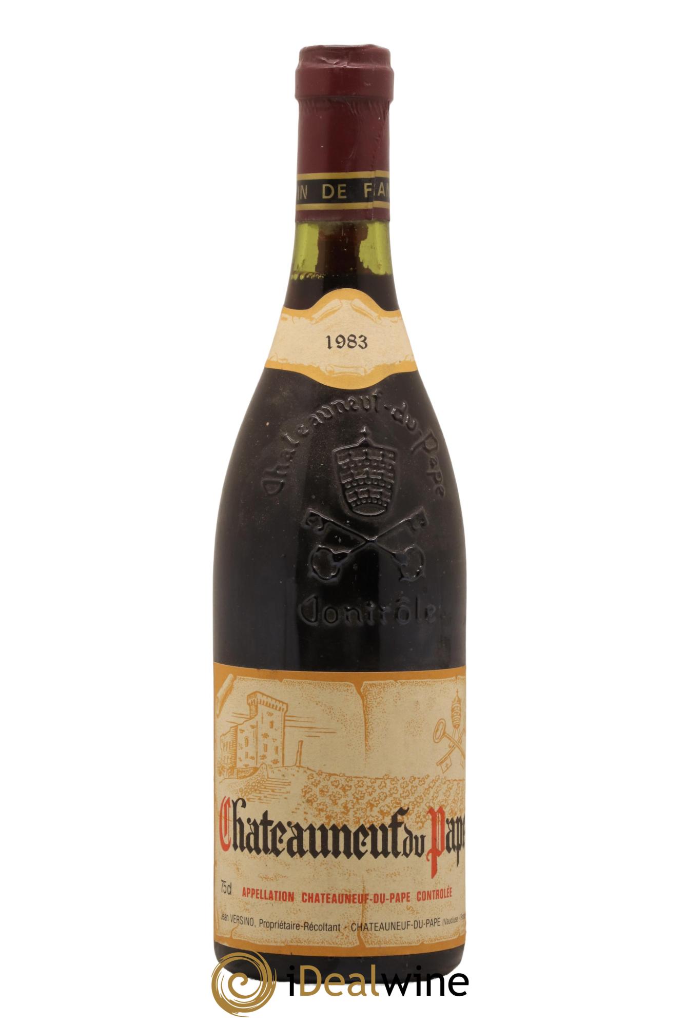 Châteauneuf-du-Pape Domaine Bois de Boursan (Domaine) Jean et Jean-Paul Versino 1983 - Lot de 1 bouteille - 0