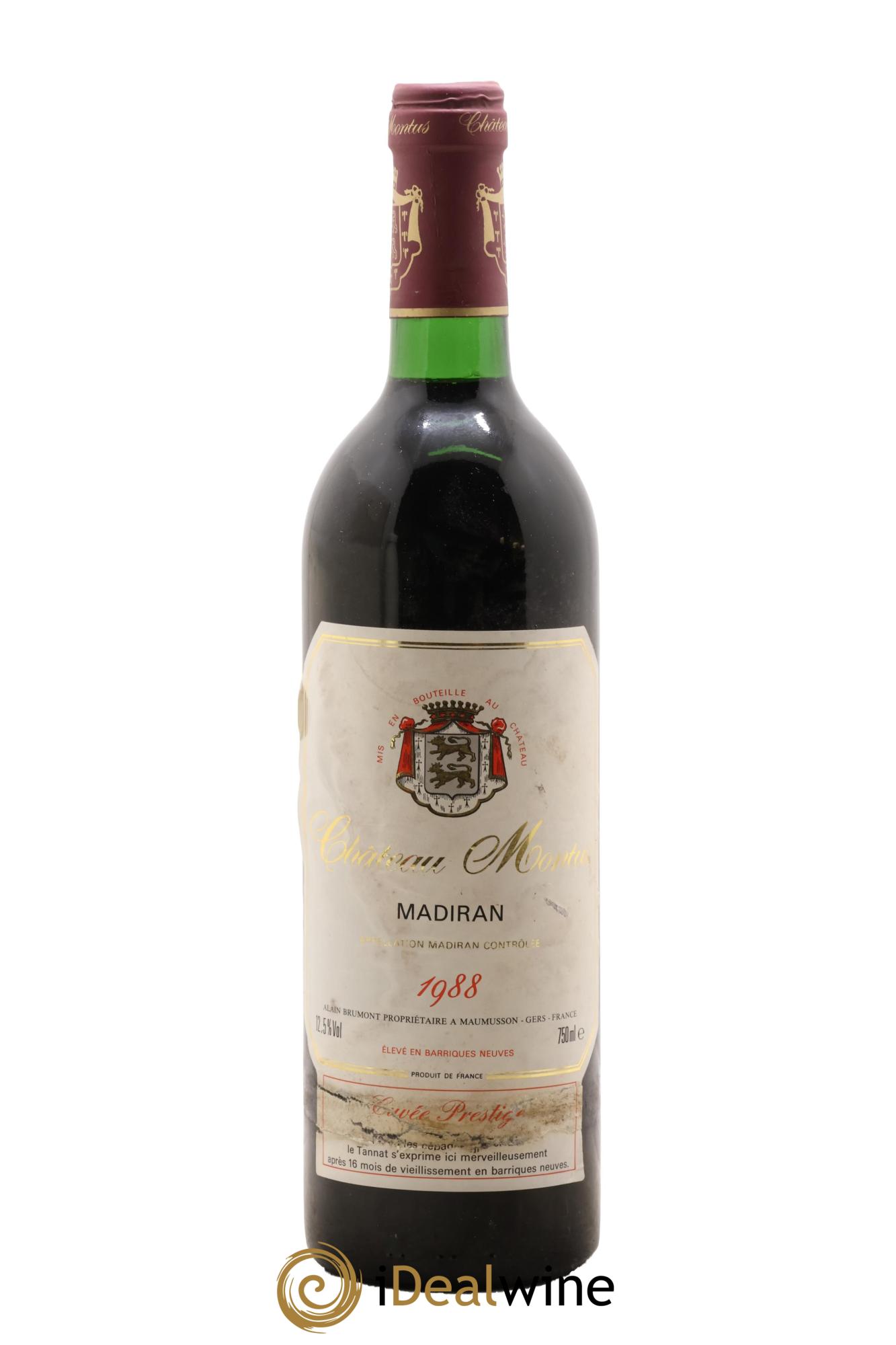 Madiran Château Montus-Prestige Alain Brumont 1988 - Lot de 1 bouteille - 0