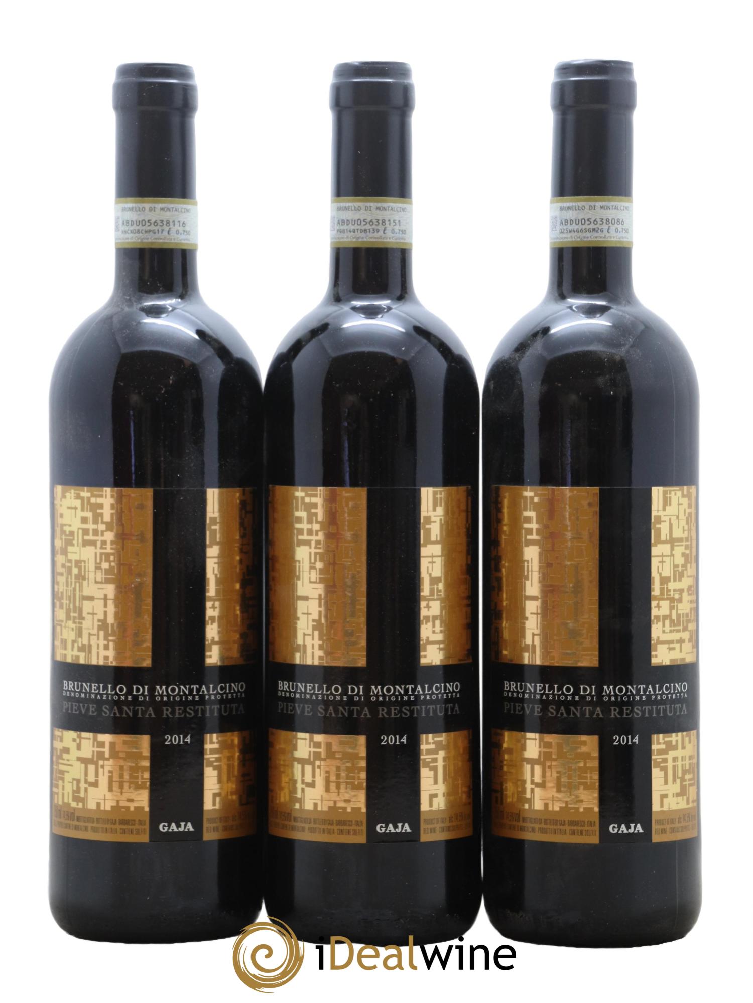 Brunello di Montalcino DOCG Pieve Santa Restituta Angelo Gaja 2014 - Lot of 6 bottles - 1