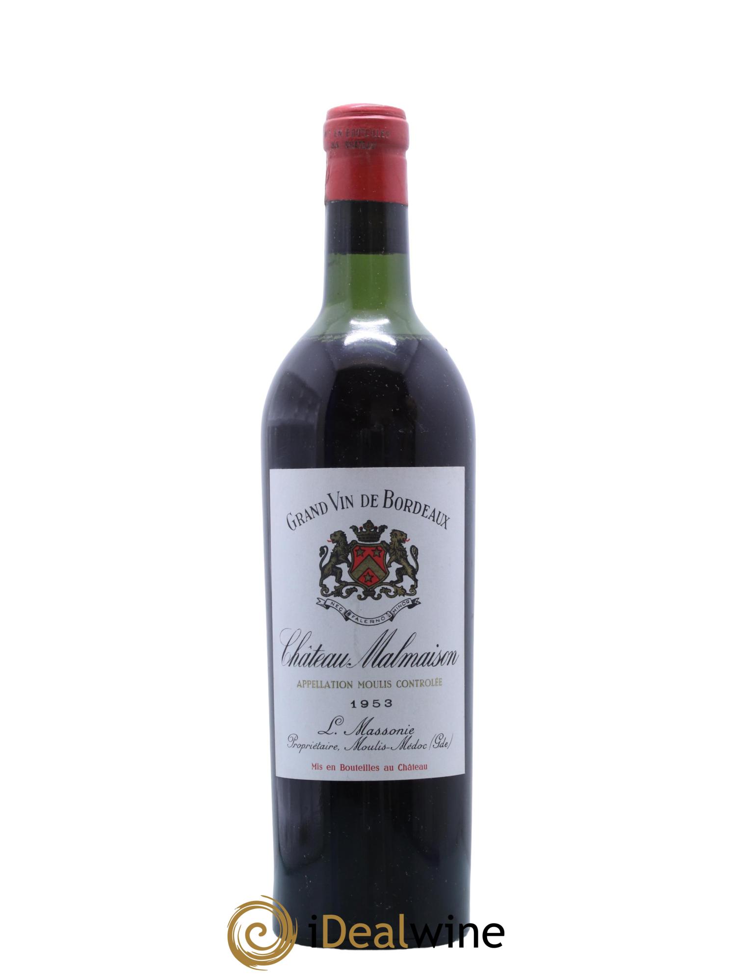 Moulis en Médoc Chateau Malmaison 1953 - Lot de 1 bouteille - 0