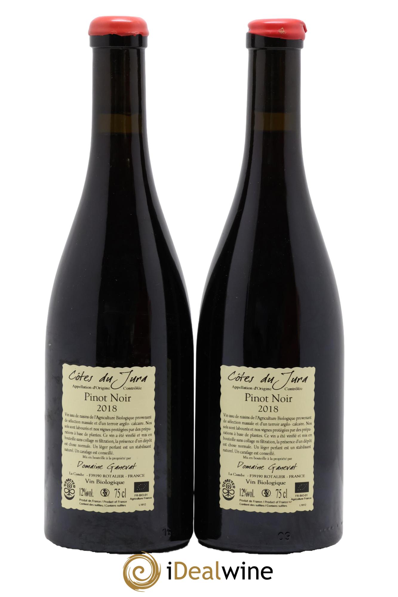 Côtes du Jura Cuvée Julien Jean-François Ganevat (Domaine) 2018 - Lot de 2 bouteilles - 1