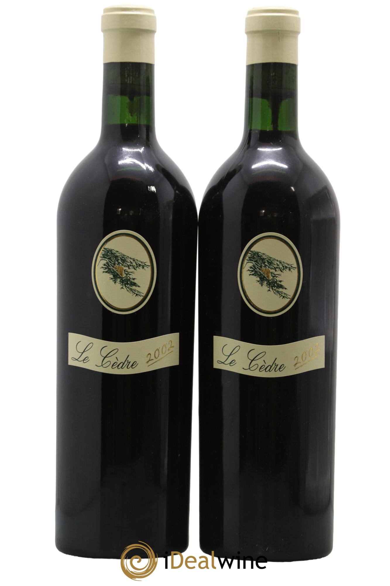 Cahors Château du Cèdre Cuvée Le Cèdre Pascal et Jean-Marc Verhaeghe 2002 - Posten von 2 Flaschen - 0
