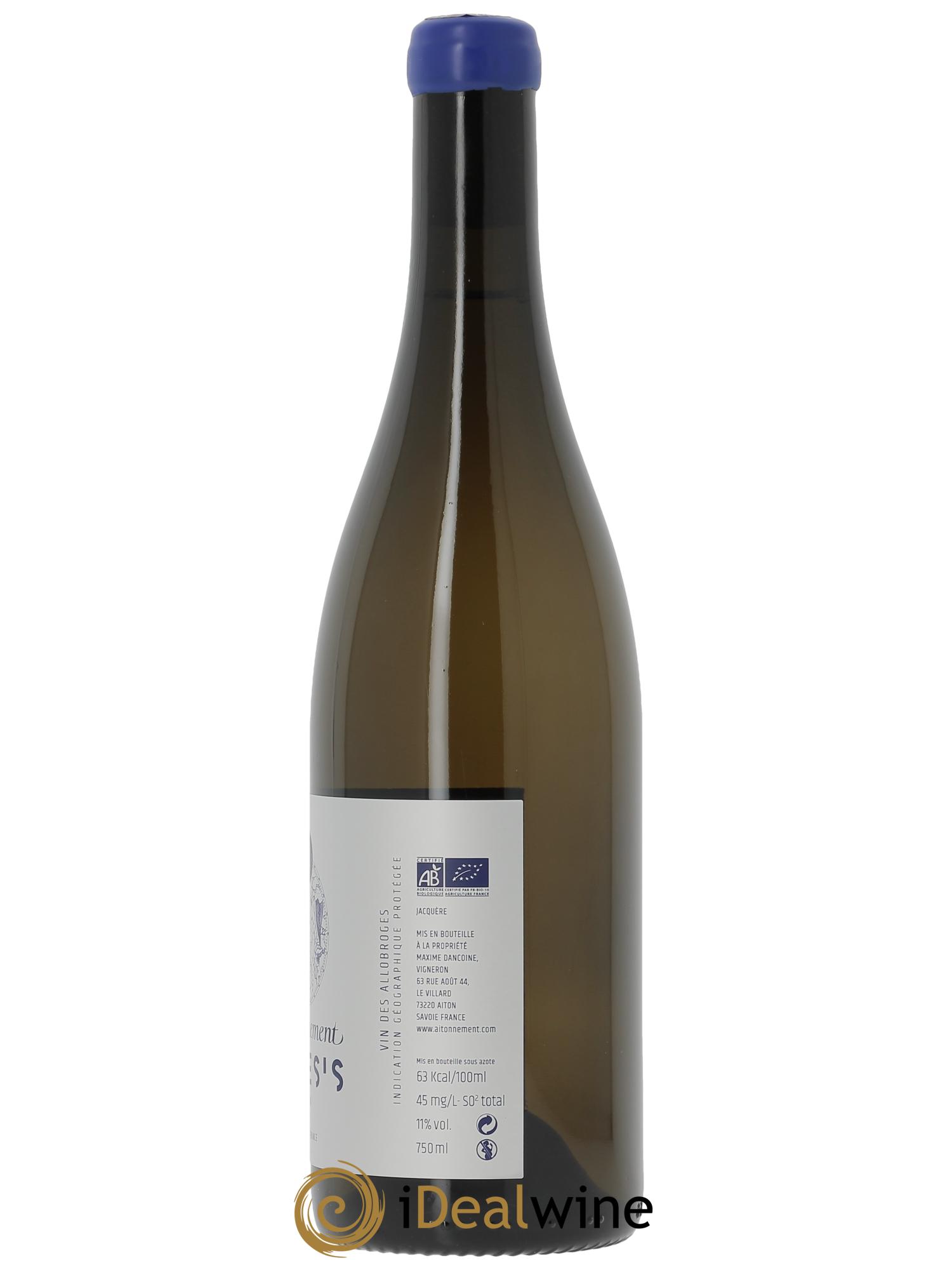 Vin des Allobroges Genesis L'Aitonnement - Maxime Dancoine  2024 - Lotto di 1 bottiglia - 1