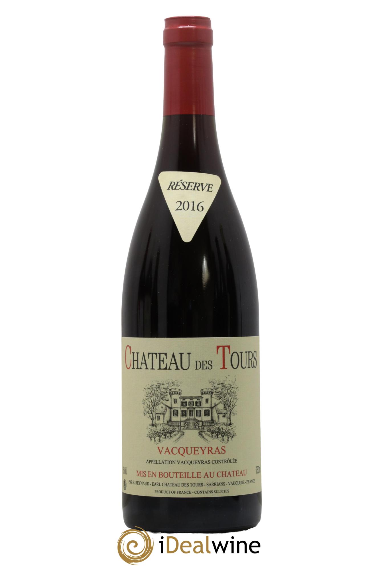 Vacqueyras Château des Tours Emmanuel Reynaud 2016 - Lot of 1 bottle - 0